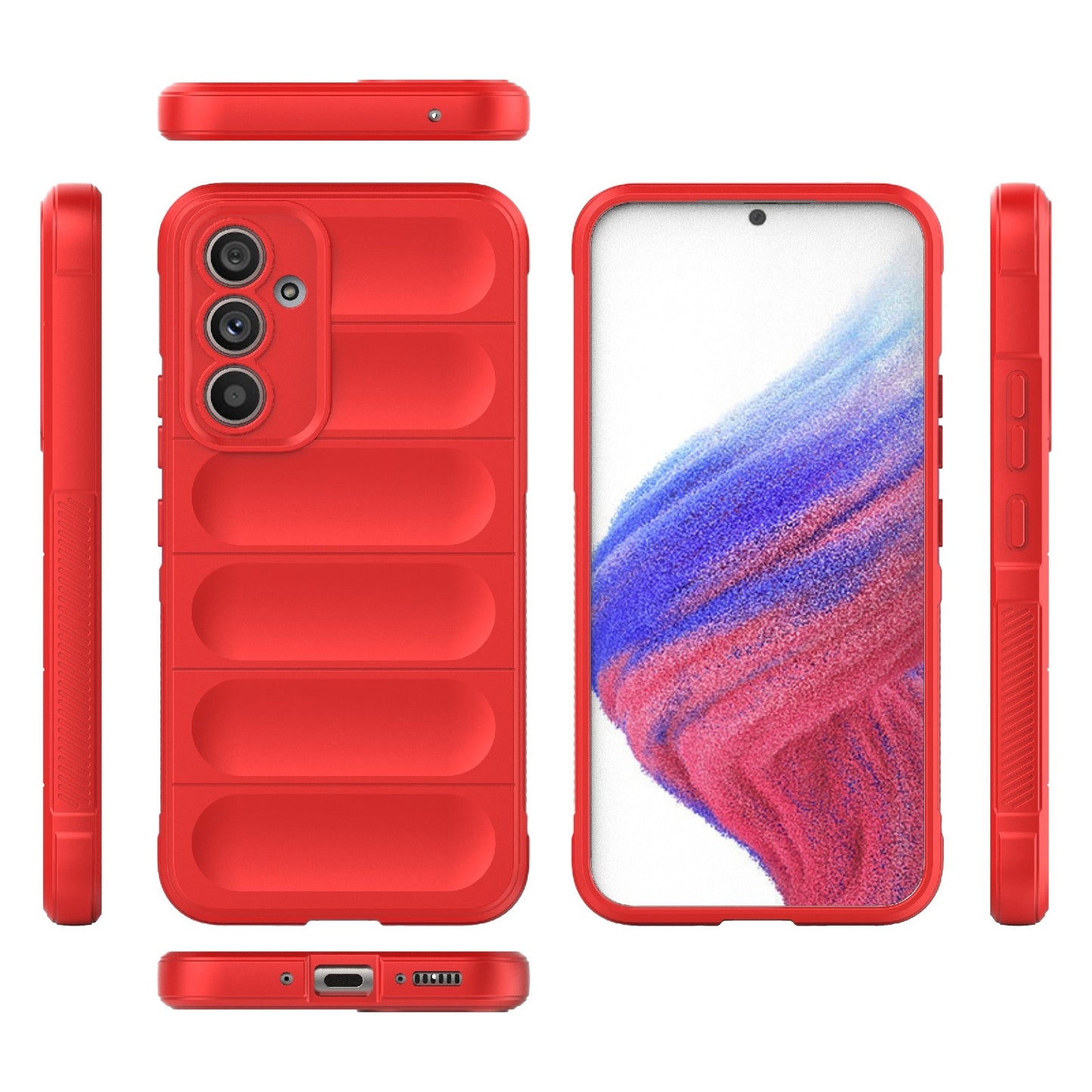 Samsung Galaxy A54 5G Magic Shield Phone Case – Durable TPU + Flannel, Stylish Protection, Brightly Coloured, Wear-Resistant-buycases.co.uk