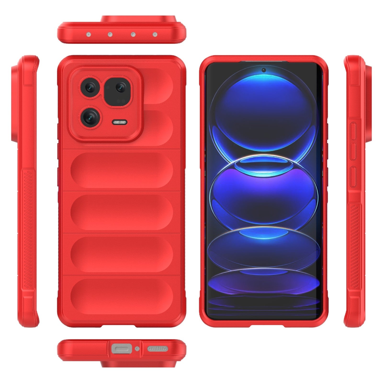 Xiaomi 13 Pro 5G Magic Shield Phone Case – Durable TPU + Flannel, Stylish Protection, Brightly Coloured, Wear-Resistant-buycases.co.uk