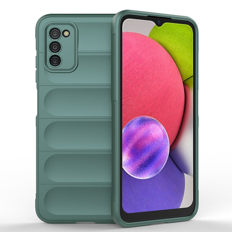 Samsung Galaxy A03s Magic Shield Phone Case – Durable TPU + Flannel, Stylish Protection, Brightly Coloured, Wear-Resistant-buycases.co.uk