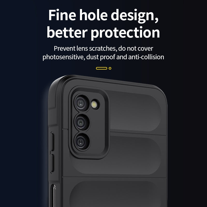 Samsung Galaxy A03s Magic Shield Phone Case – Durable TPU + Flannel, Stylish Protection, Brightly Coloured, Wear-Resistant-buycases.co.uk