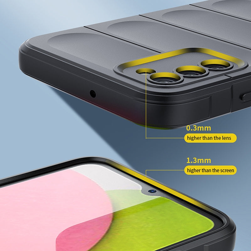 Samsung Galaxy A03s Magic Shield Phone Case – Durable TPU + Flannel, Stylish Protection, Brightly Coloured, Wear-Resistant-buycases.co.uk