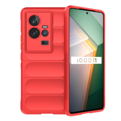 vivo iQOO 11 5G Magic Shield Phone Case – Durable TPU + Flannel, Stylish Protection, Brightly Coloured, Wear-Resistant-buycases.co.uk