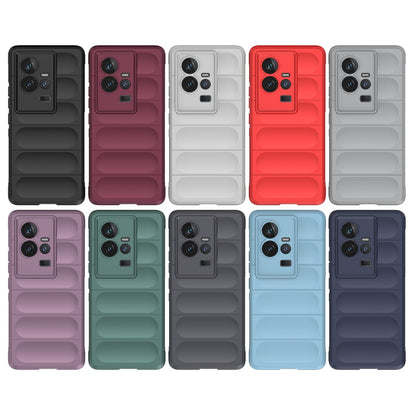vivo iQOO 11 5G Magic Shield Phone Case – Durable TPU + Flannel, Stylish Protection, Brightly Coloured, Wear-Resistant-buycases.co.uk