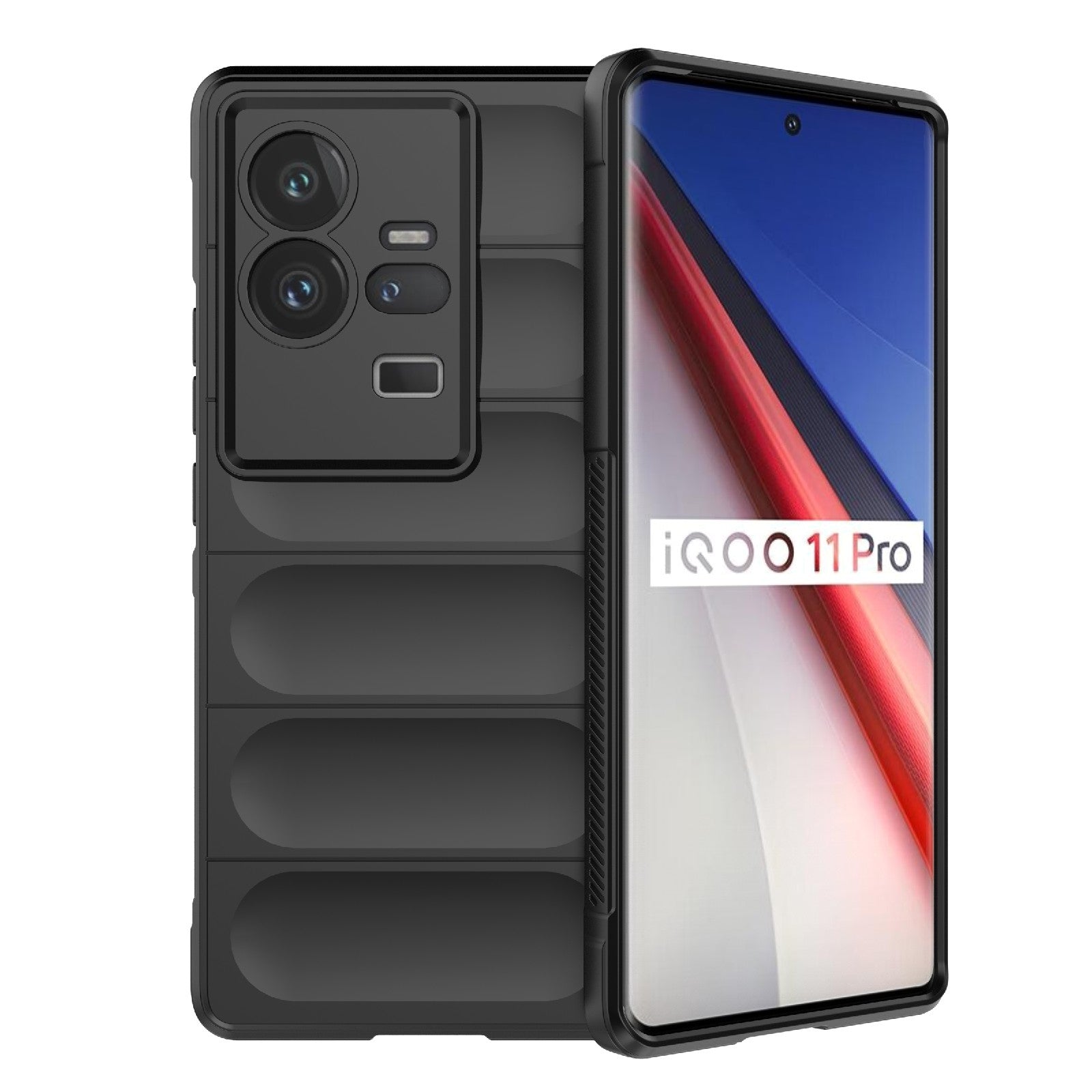 vivo iQOO 11 Pro 5G Magic Shield Phone Case – Durable TPU + Flannel, Stylish Protection, Brightly Coloured, Wear-Resistant-buycases.co.uk