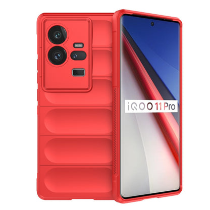 vivo iQOO 11 Pro 5G Magic Shield Phone Case – Durable TPU + Flannel, Stylish Protection, Brightly Coloured, Wear-Resistant-buycases.co.uk