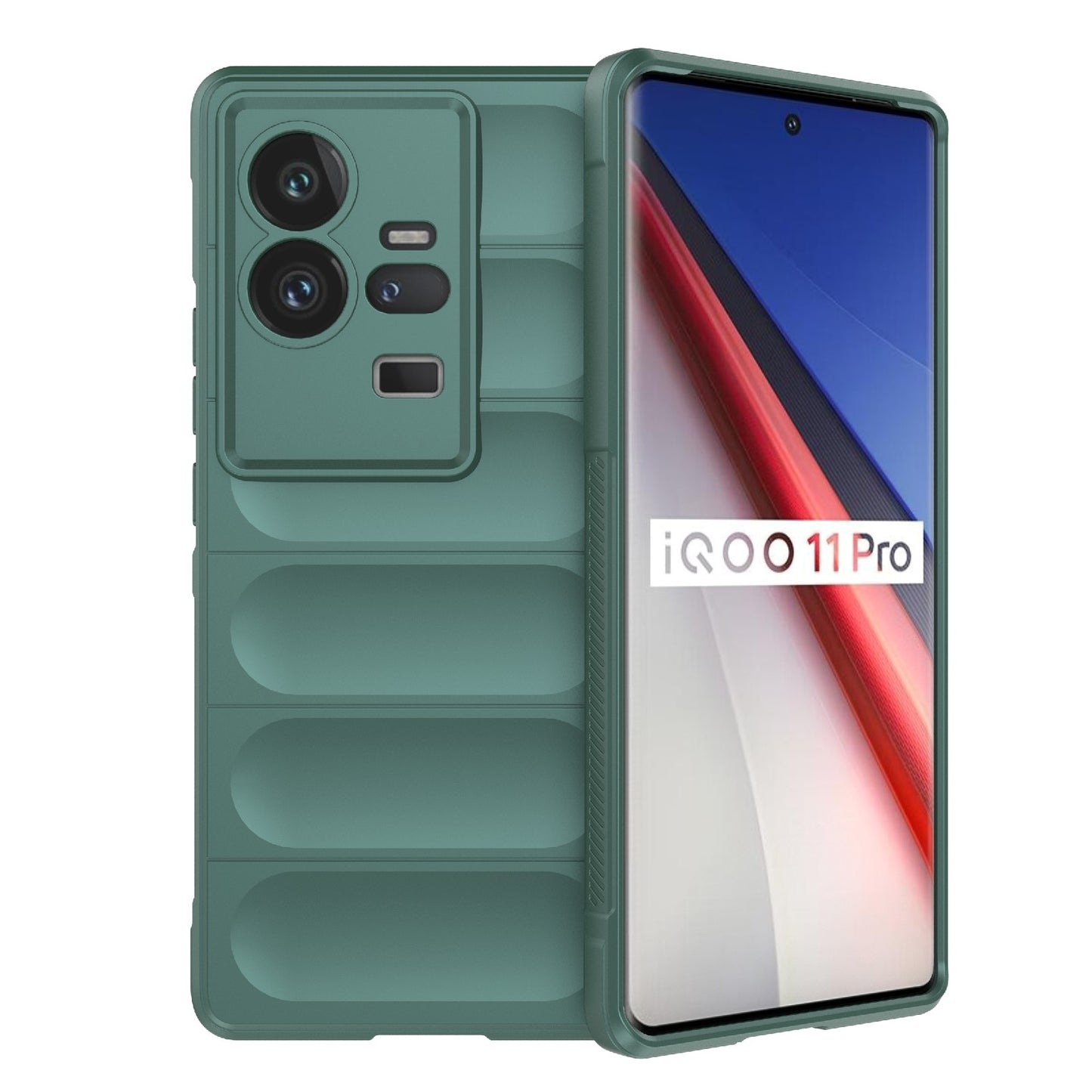 vivo iQOO 11 Pro 5G Magic Shield Phone Case – Durable TPU + Flannel, Stylish Protection, Brightly Coloured, Wear-Resistant-buycases.co.uk
