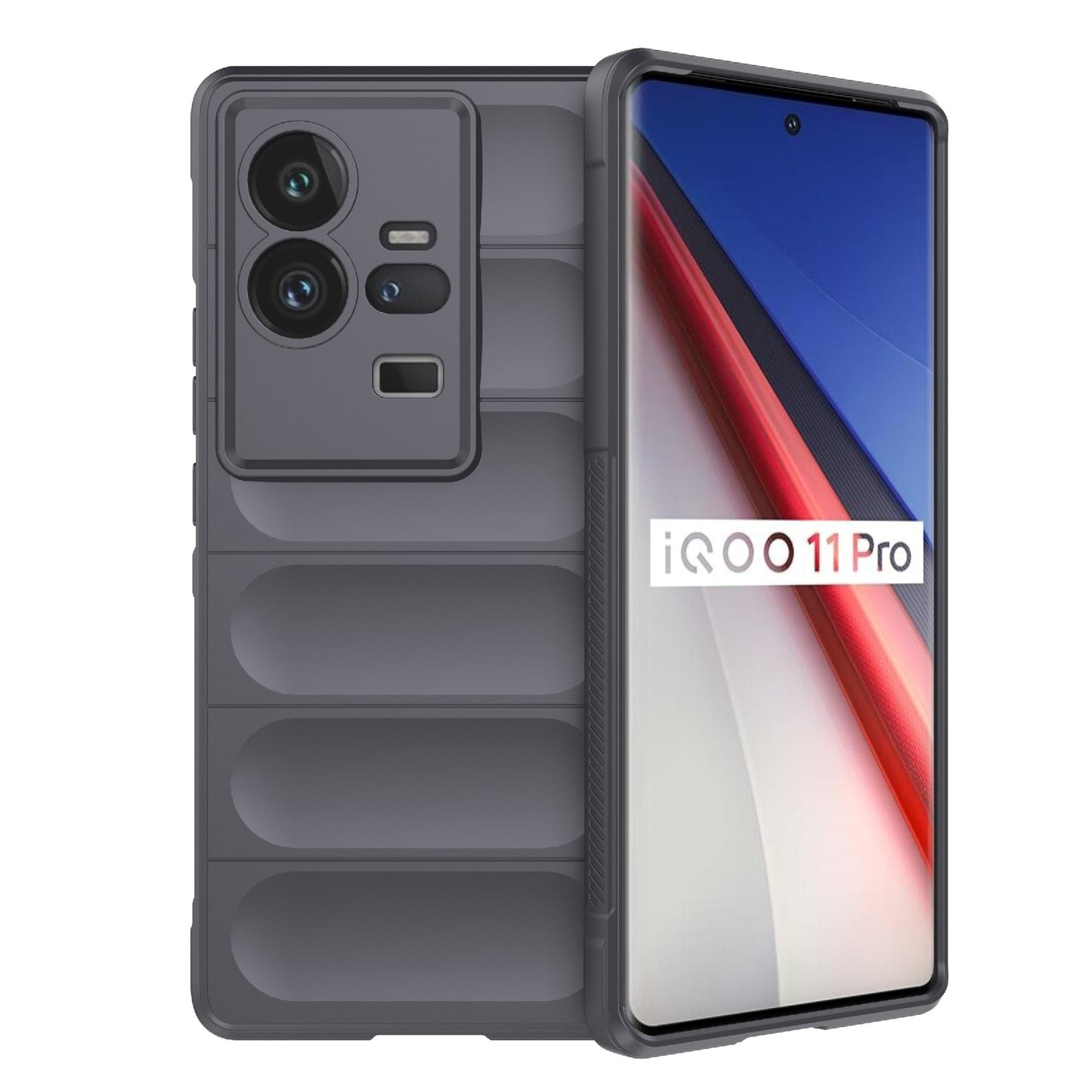 vivo iQOO 11 Pro 5G Magic Shield Phone Case – Durable TPU + Flannel, Stylish Protection, Brightly Coloured, Wear-Resistant-buycases.co.uk