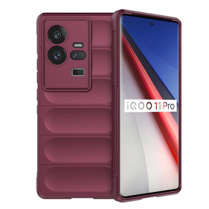 vivo iQOO 11 Pro 5G Magic Shield Phone Case – Durable TPU + Flannel, Stylish Protection, Brightly Coloured, Wear-Resistant-buycases.co.uk