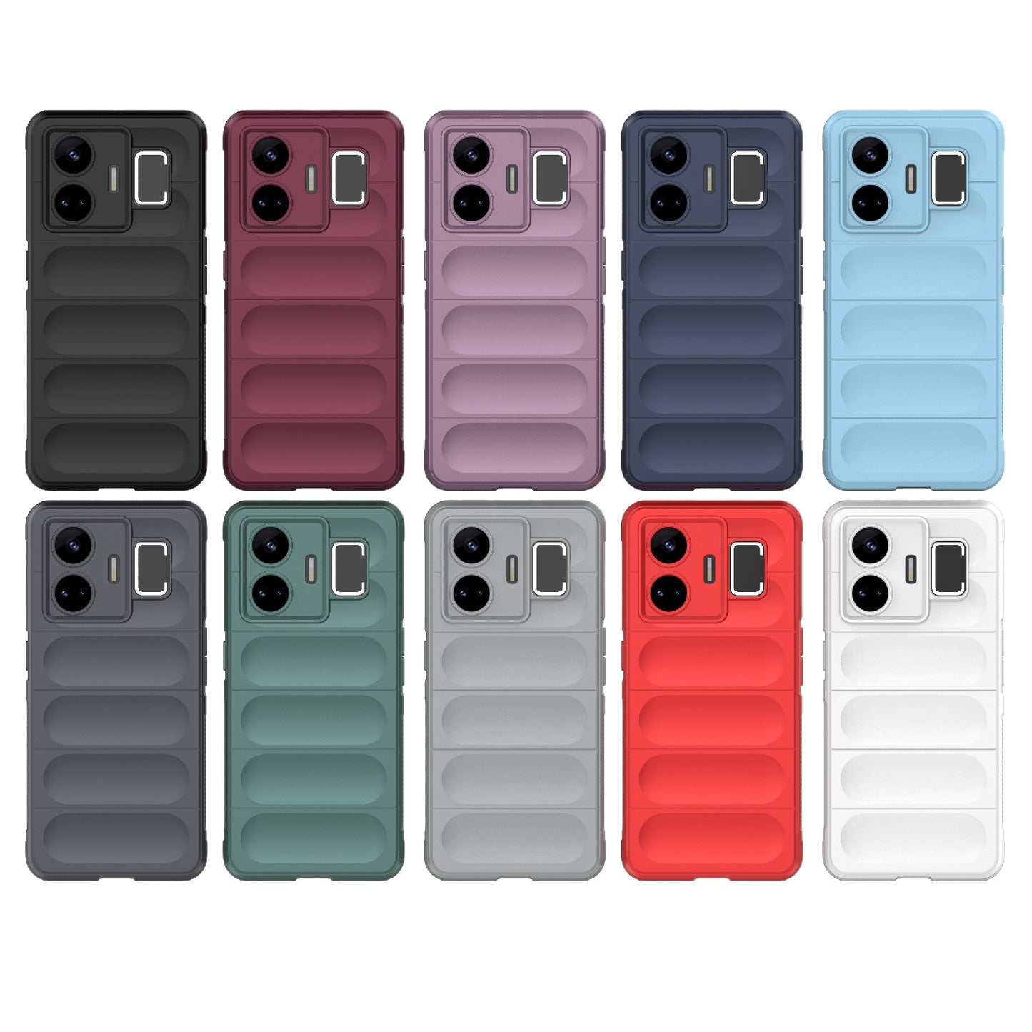 Realme GT Neo 5 5G Magic Shield Phone Case – Durable TPU + Flannel, Stylish Protection, Brightly Coloured, Wear-Resistant-buycases.co.uk