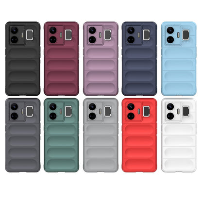 Realme GT Neo 5 5G Magic Shield Phone Case – Durable TPU + Flannel, Stylish Protection, Brightly Coloured, Wear-Resistant-buycases.co.uk