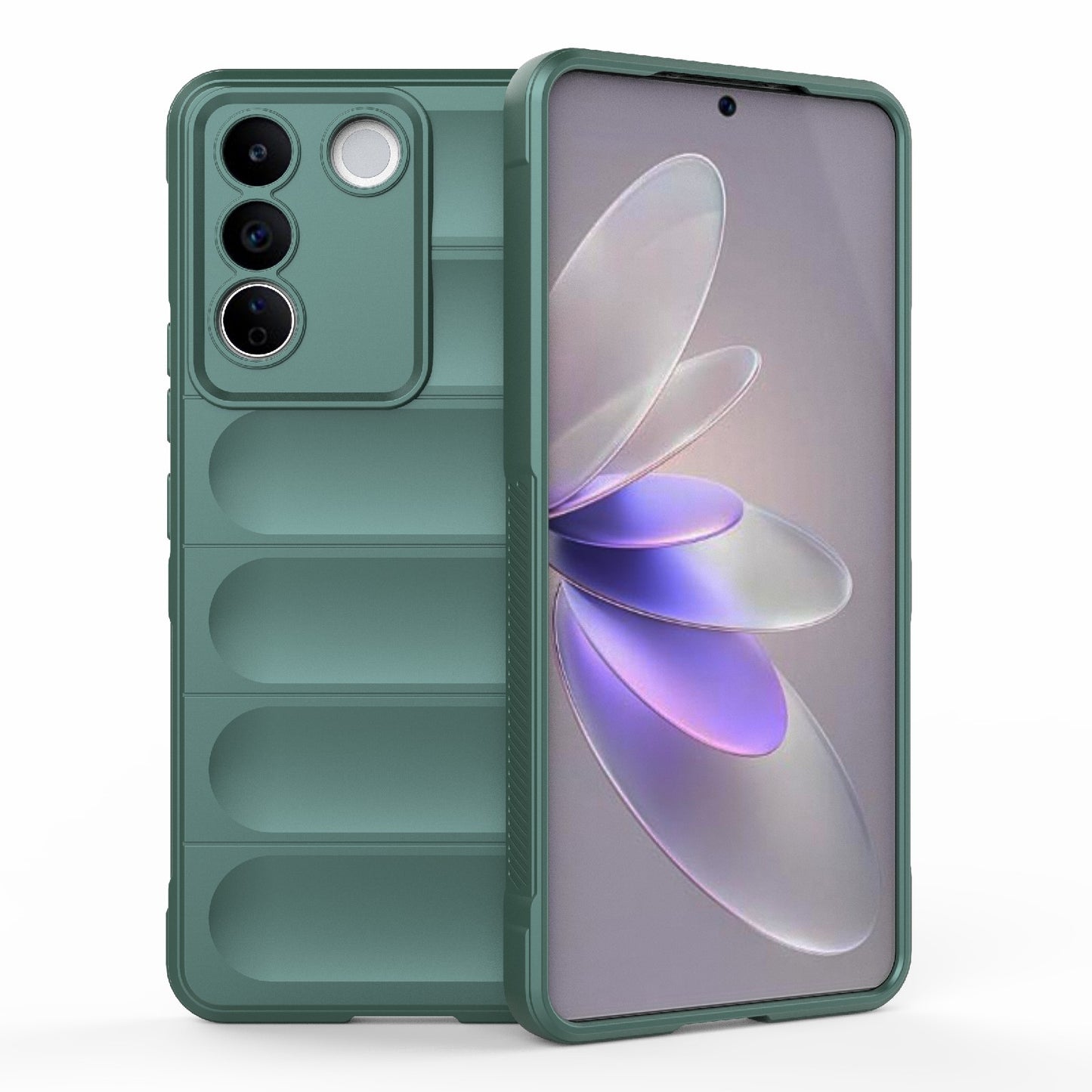 vivo S16e 5G Magic Shield Phone Case – Durable TPU + Flannel, Stylish Protection, Brightly Coloured, Wear-Resistant-buycases.co.uk