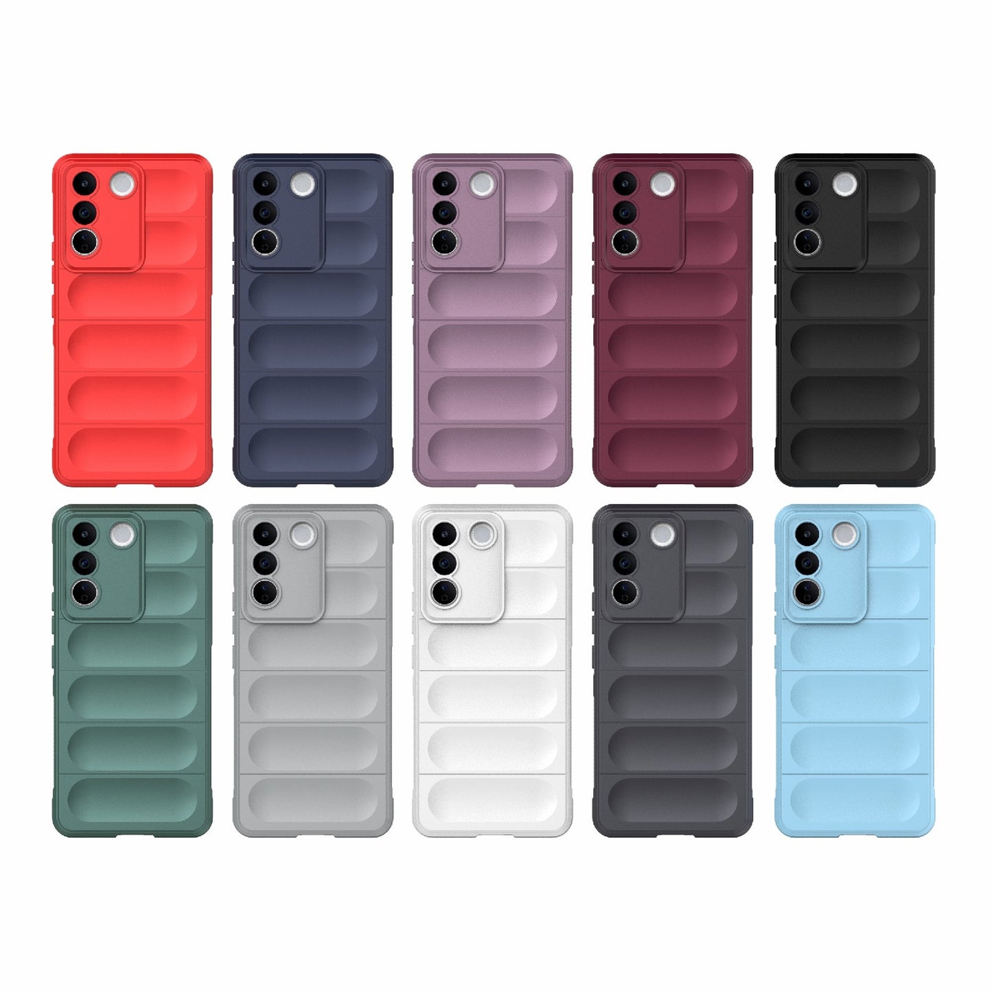 vivo S16e 5G Magic Shield Phone Case – Durable TPU + Flannel, Stylish Protection, Brightly Coloured, Wear-Resistant-buycases.co.uk
