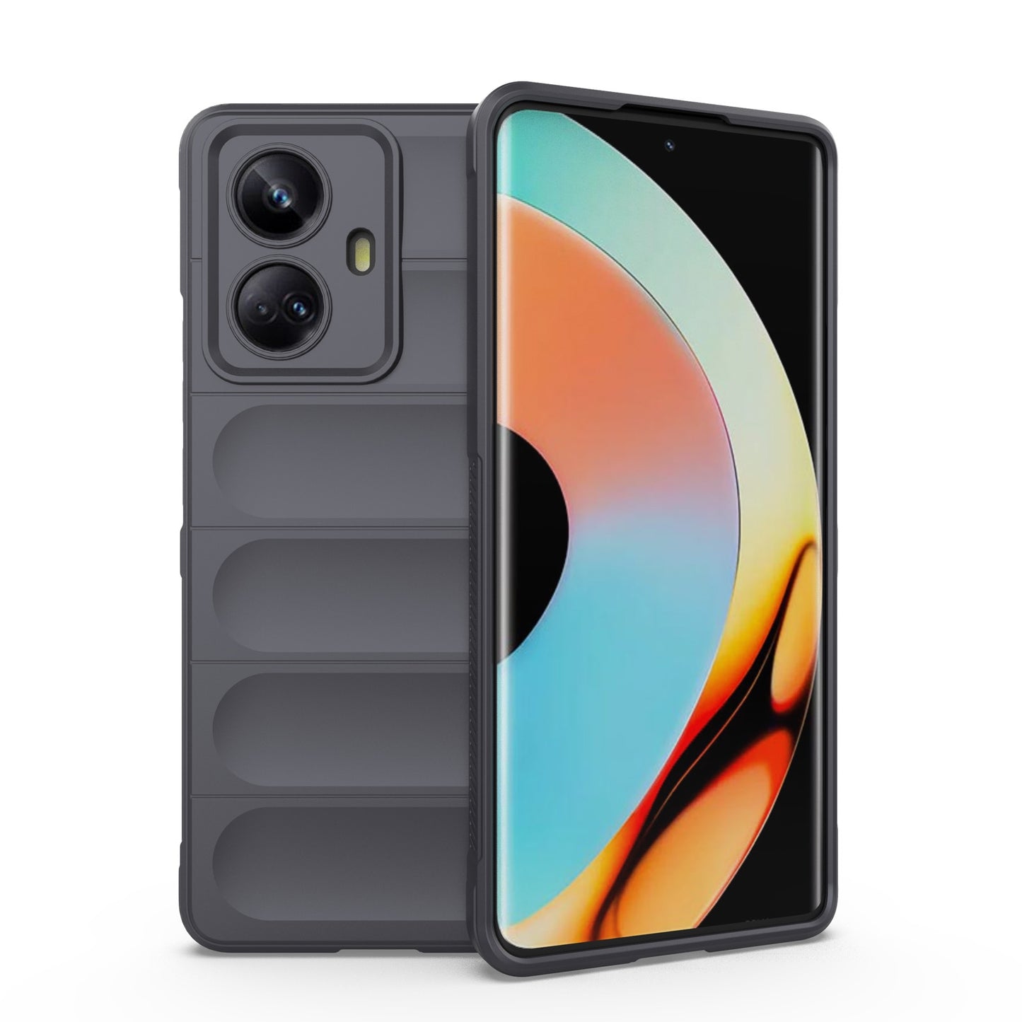Realme 10 Pro+ 5G Magic Shield Phone Case – Durable TPU + Flannel, Stylish Protection, Brightly Coloured, Wear-Resistant-buycases.co.uk