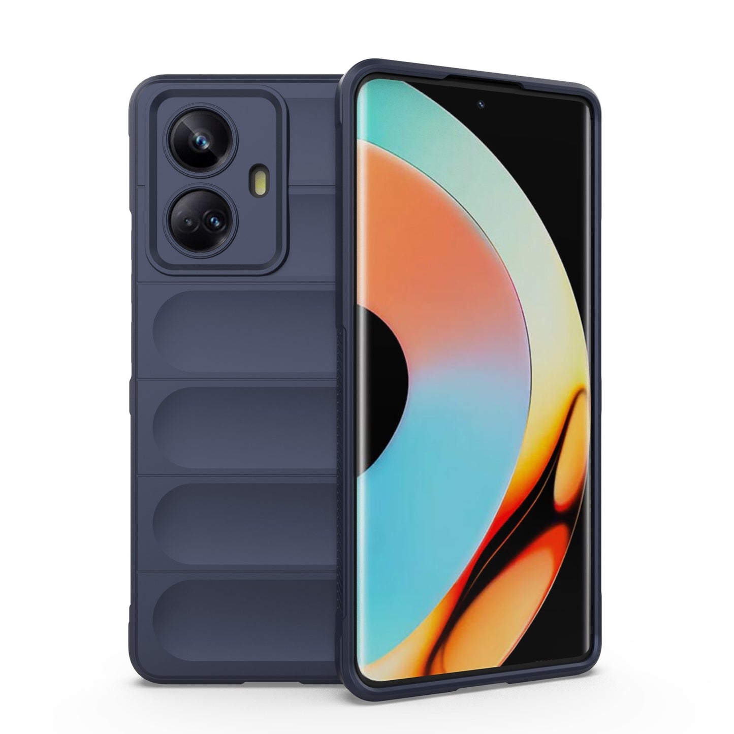 Realme 10 Pro+ 5G Magic Shield Phone Case – Durable TPU + Flannel, Stylish Protection, Brightly Coloured, Wear-Resistant-buycases.co.uk