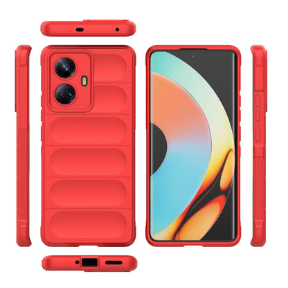 Realme 10 Pro+ 5G Magic Shield Phone Case – Durable TPU + Flannel, Stylish Protection, Brightly Coloured, Wear-Resistant-buycases.co.uk