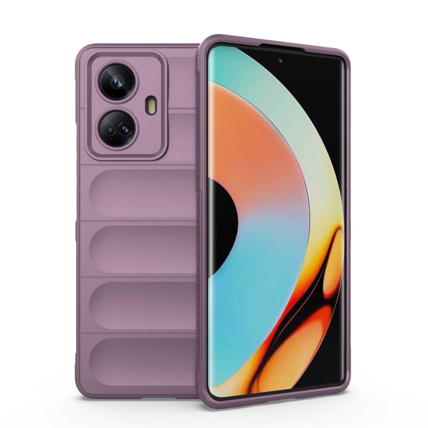 Realme 10 Pro+ 5G Magic Shield Phone Case – Durable TPU + Flannel, Stylish Protection, Brightly Coloured, Wear-Resistant-buycases.co.uk