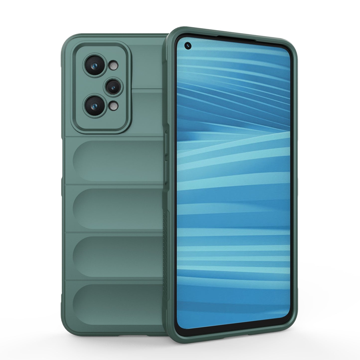 Realme GT2 Magic Shield Phone Case – Durable TPU + Flannel, Stylish Protection, Brightly Coloured, Wear-Resistant-buycases.co.uk