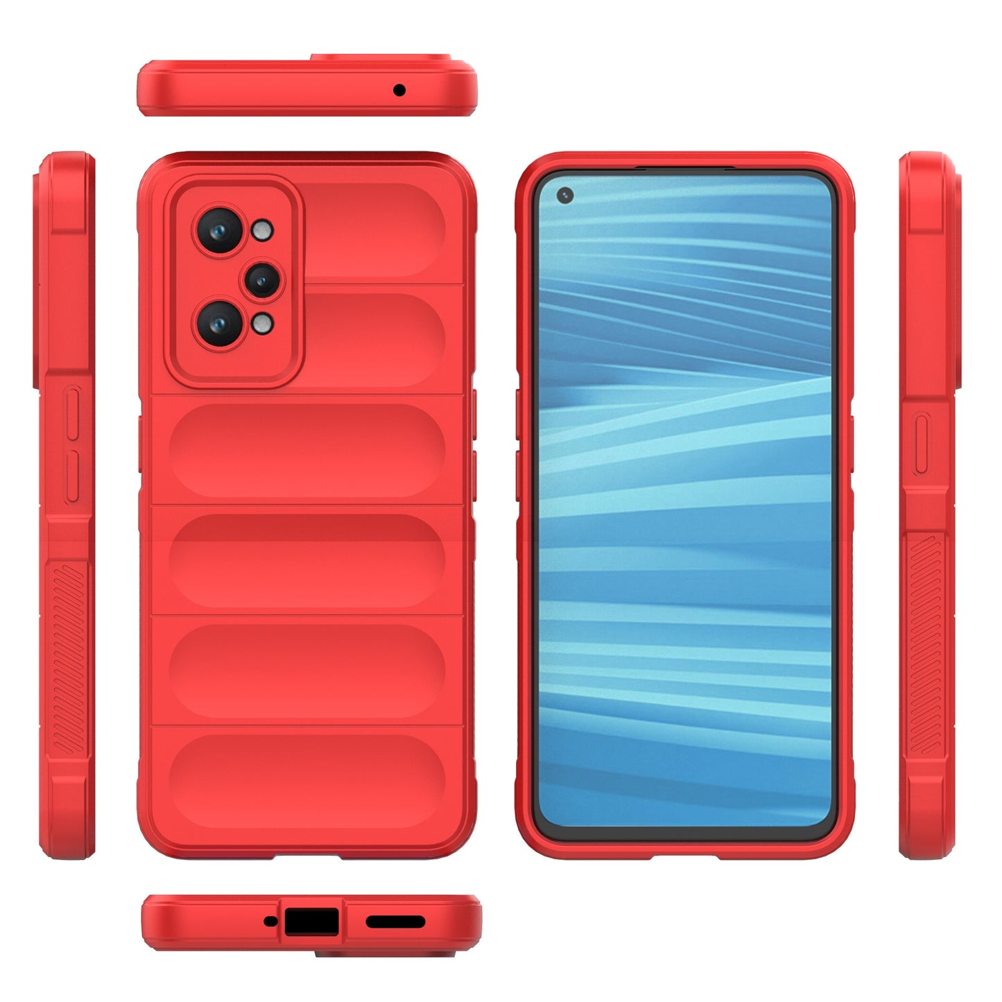 Realme GT2 Magic Shield Phone Case – Durable TPU + Flannel, Stylish Protection, Brightly Coloured, Wear-Resistant-buycases.co.uk