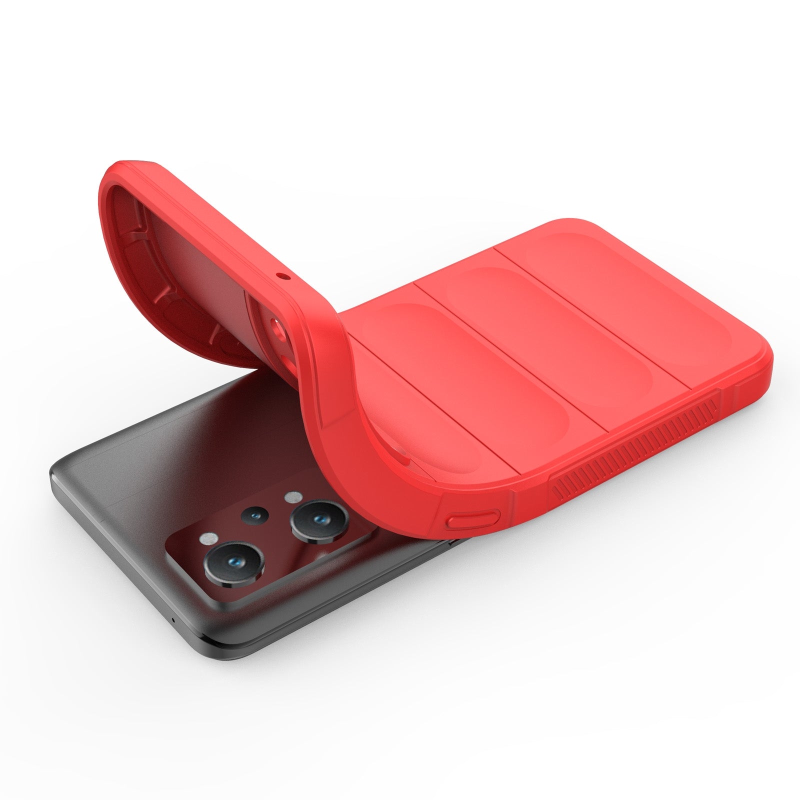 Realme GT2 Magic Shield Phone Case – Durable TPU + Flannel, Stylish Protection, Brightly Coloured, Wear-Resistant-buycases.co.uk