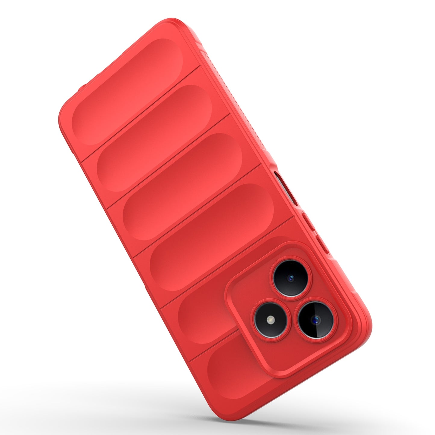 Realme C53 4G Magic Shield Phone Case – Durable TPU + Flannel, Stylish Protection, Brightly Coloured, Wear-Resistant-buycases.co.uk