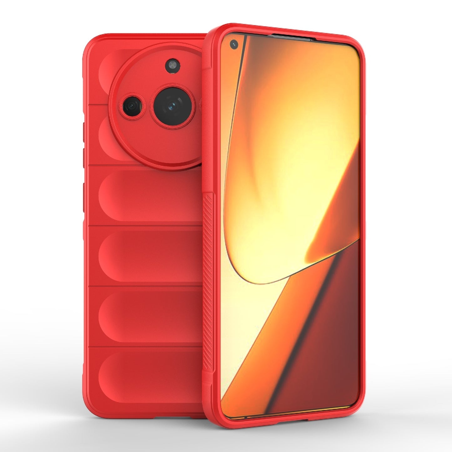 Realme 11 5G Magic Shield Phone Case – Durable TPU + Flannel, Stylish Protection, Brightly Coloured, Wear-Resistant-buycases.co.uk