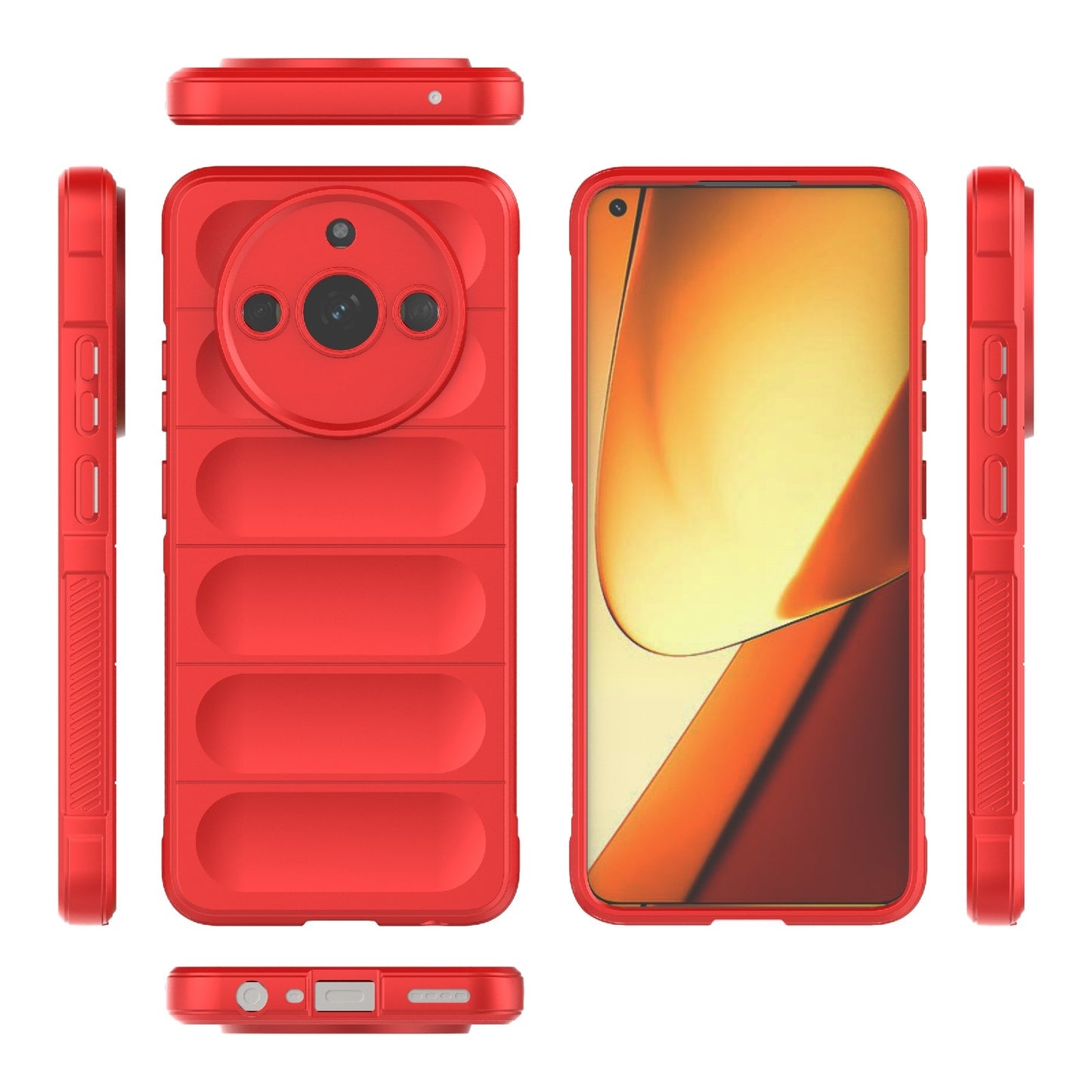 Realme 11 5G Magic Shield Phone Case – Durable TPU + Flannel, Stylish Protection, Brightly Coloured, Wear-Resistant-buycases.co.uk