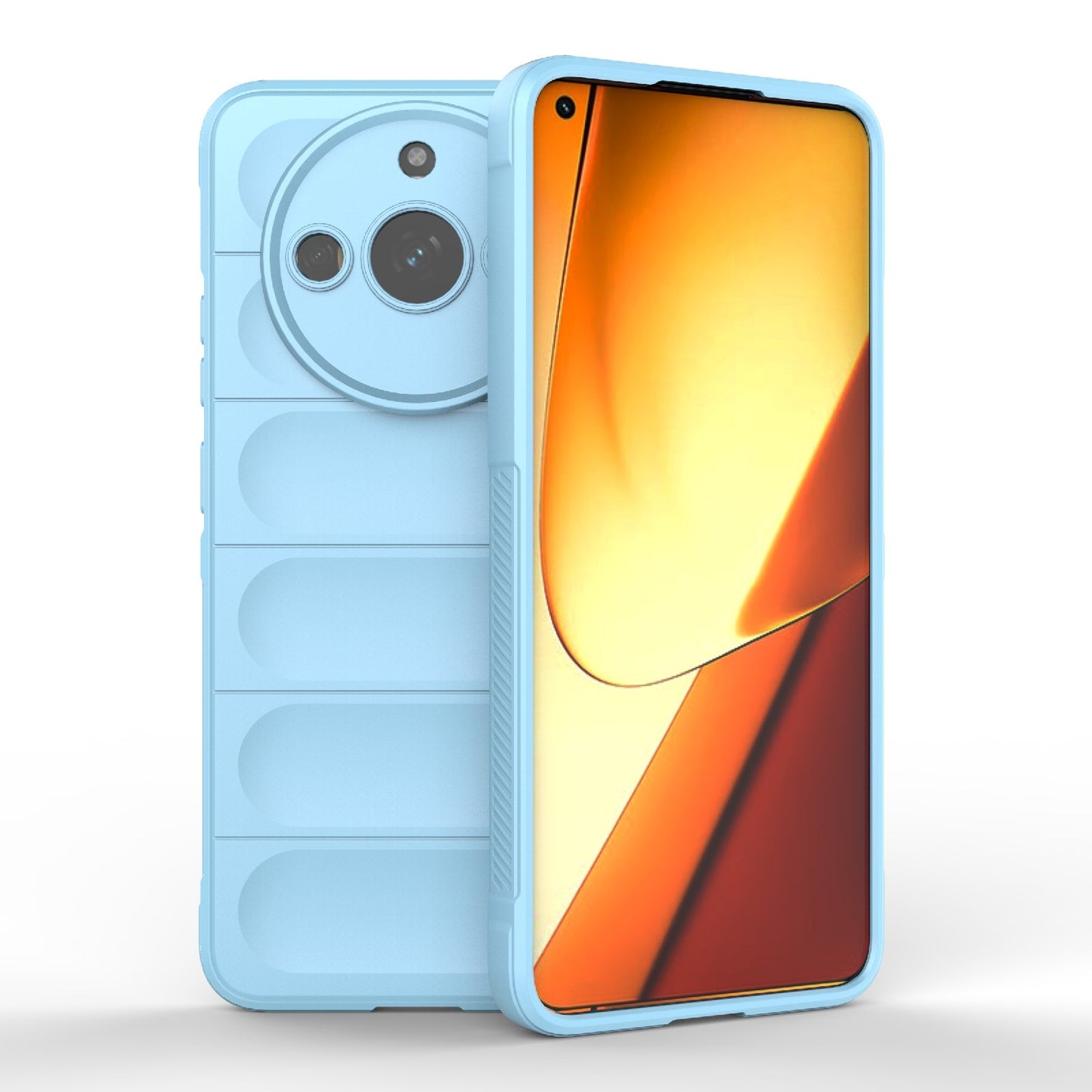 Realme 11 5G Magic Shield Phone Case – Durable TPU + Flannel, Stylish Protection, Brightly Coloured, Wear-Resistant-buycases.co.uk
