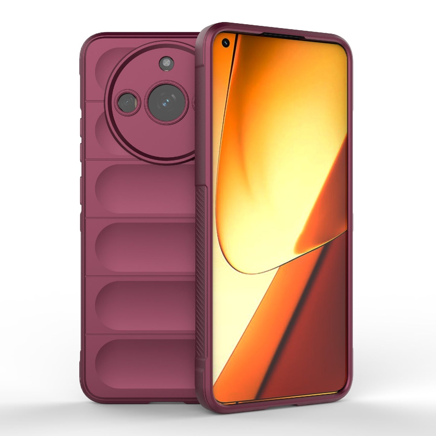Realme 11 5G Magic Shield Phone Case – Durable TPU + Flannel, Stylish Protection, Brightly Coloured, Wear-Resistant-buycases.co.uk