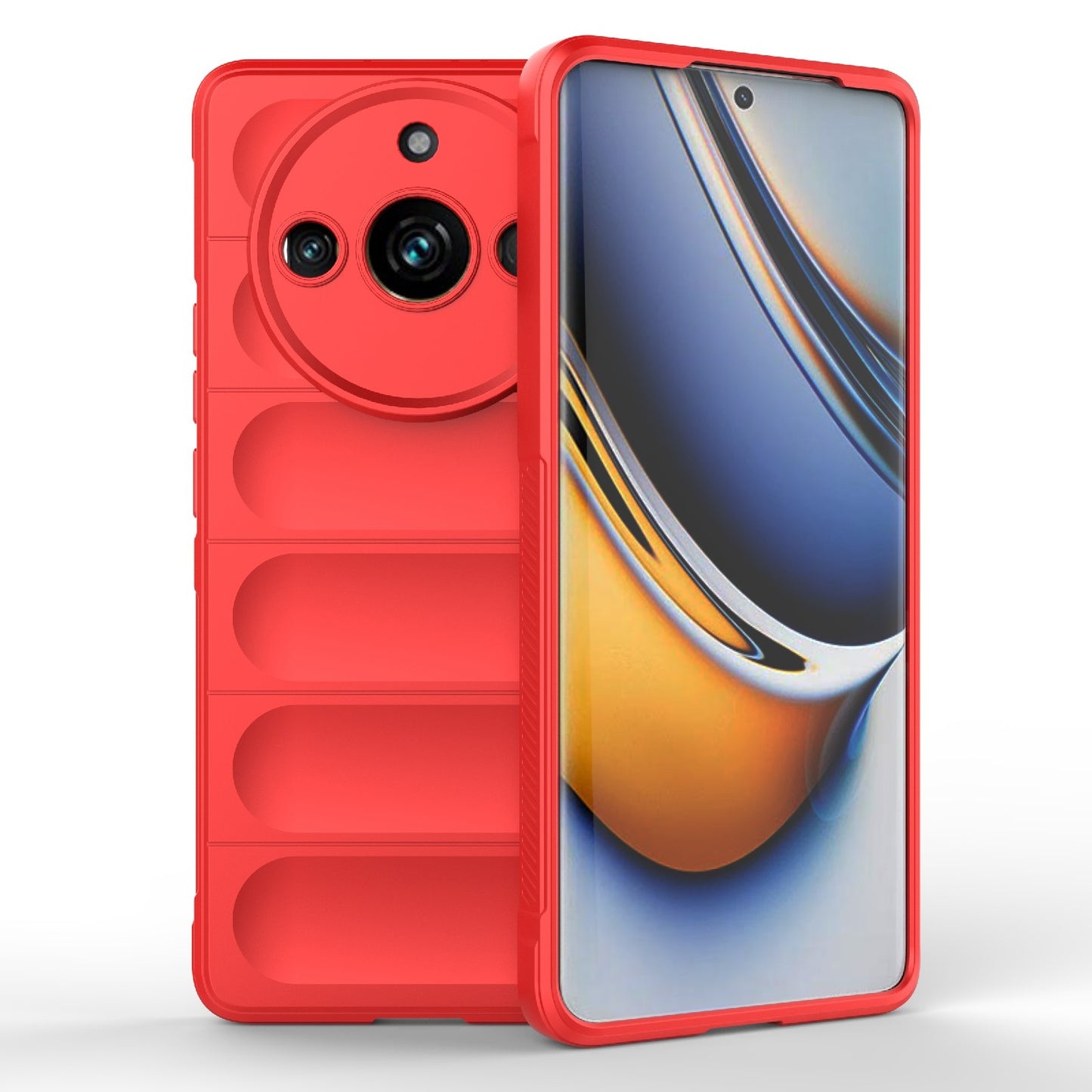 Realme 11 Pro+ 5G Magic Shield Phone Case – Durable TPU + Flannel, Stylish Protection, Brightly Coloured, Wear-Resistant-buycases.co.uk
