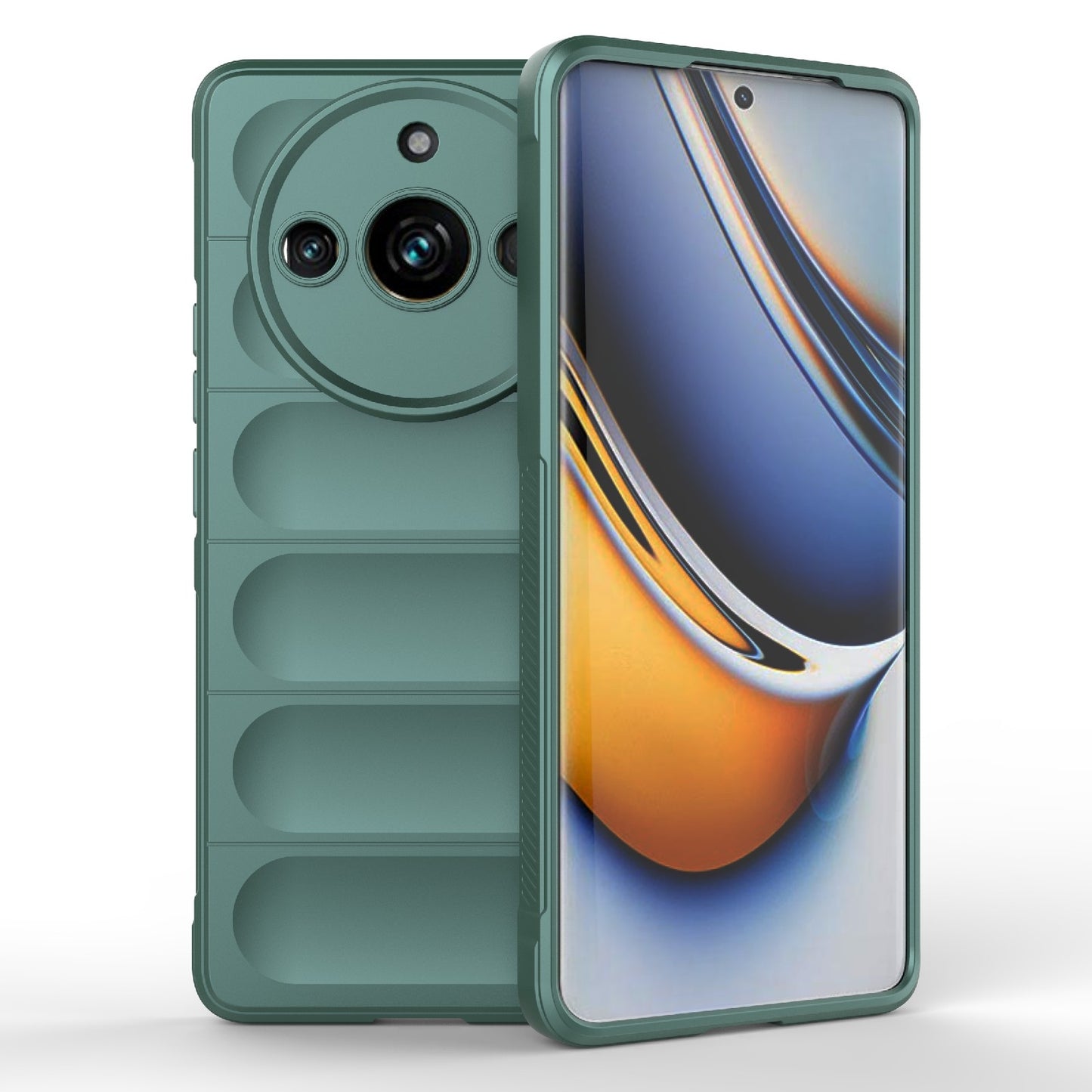 Realme 11 Pro+ 5G Magic Shield Phone Case – Durable TPU + Flannel, Stylish Protection, Brightly Coloured, Wear-Resistant-buycases.co.uk