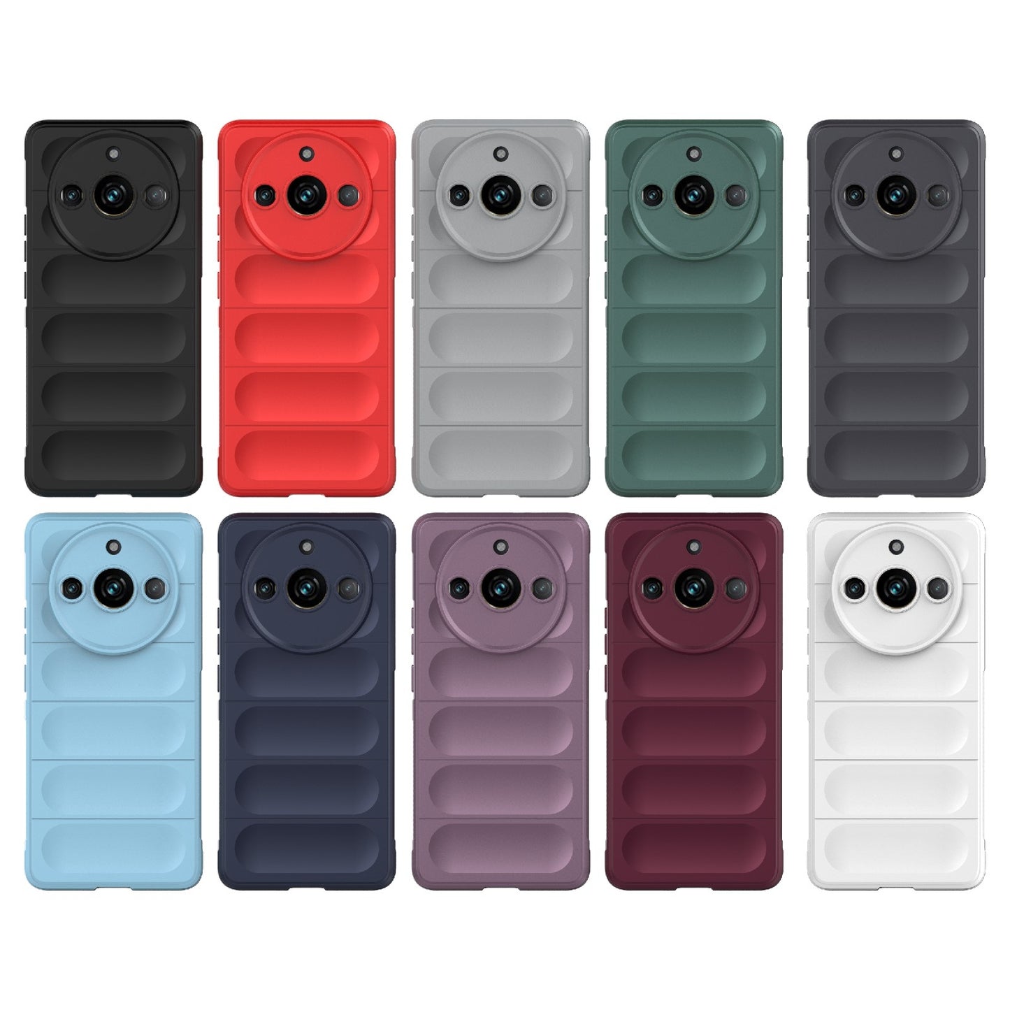 Realme 11 Pro+ 5G Magic Shield Phone Case – Durable TPU + Flannel, Stylish Protection, Brightly Coloured, Wear-Resistant-buycases.co.uk