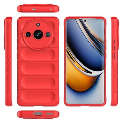 Realme 11 Pro+ 5G Magic Shield Phone Case – Durable TPU + Flannel, Stylish Protection, Brightly Coloured, Wear-Resistant-buycases.co.uk
