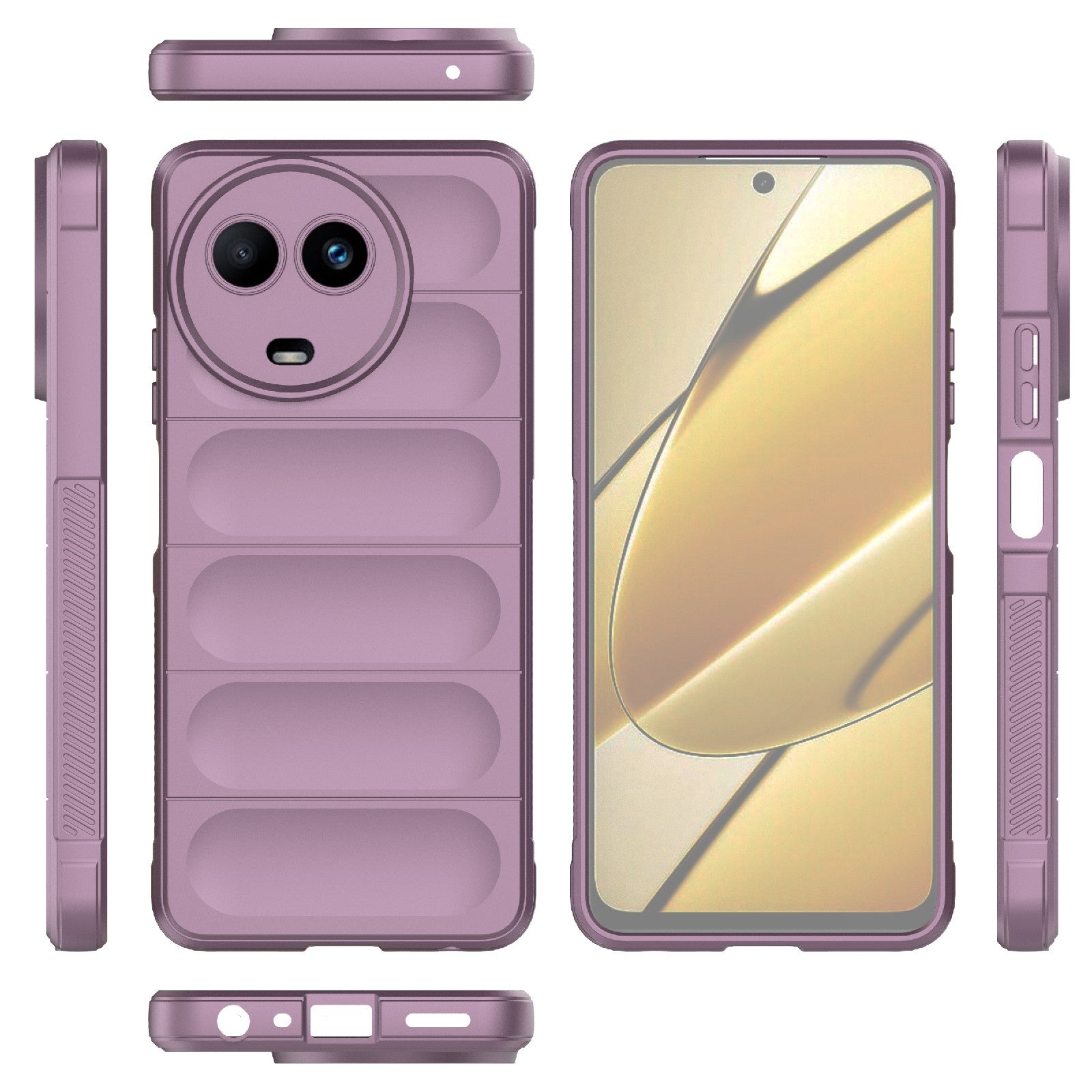 Realme 11 5G Global Magic Shield Phone Case – Durable TPU + Flannel, Stylish Protection, Brightly Coloured, Wear-Resistant-buycases.co.uk