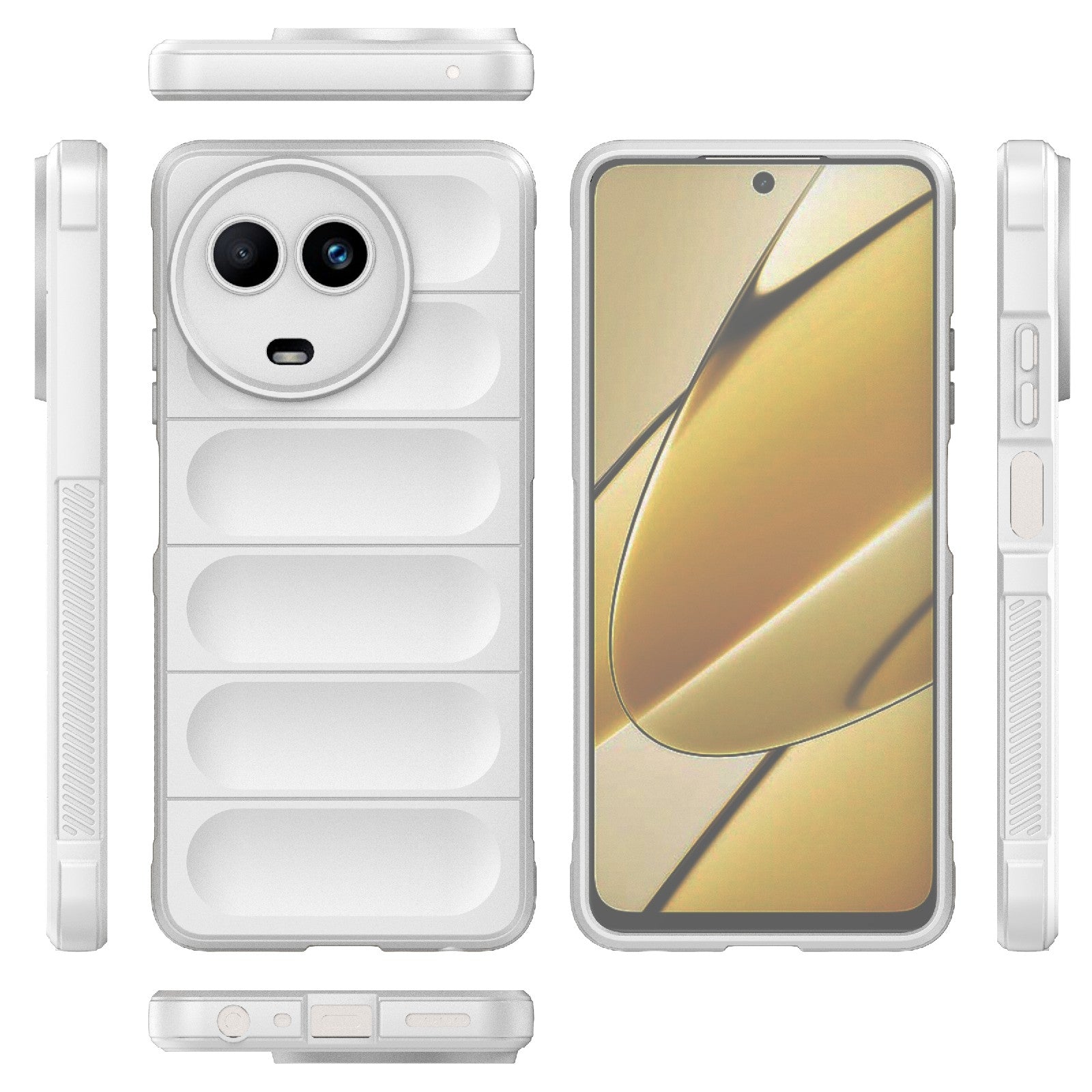 Realme 11 5G Global Magic Shield Phone Case – Durable TPU + Flannel, Stylish Protection, Brightly Coloured, Wear-Resistant-buycases.co.uk