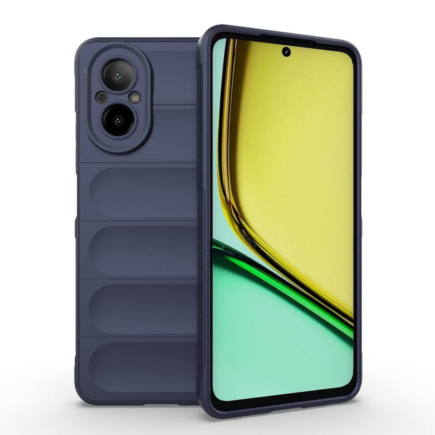 Realme C67 4G Global Magic Shield Phone Case – Durable TPU + Flannel, Stylish Protection, Brightly Coloured, Wear-Resistant-buycases.co.uk