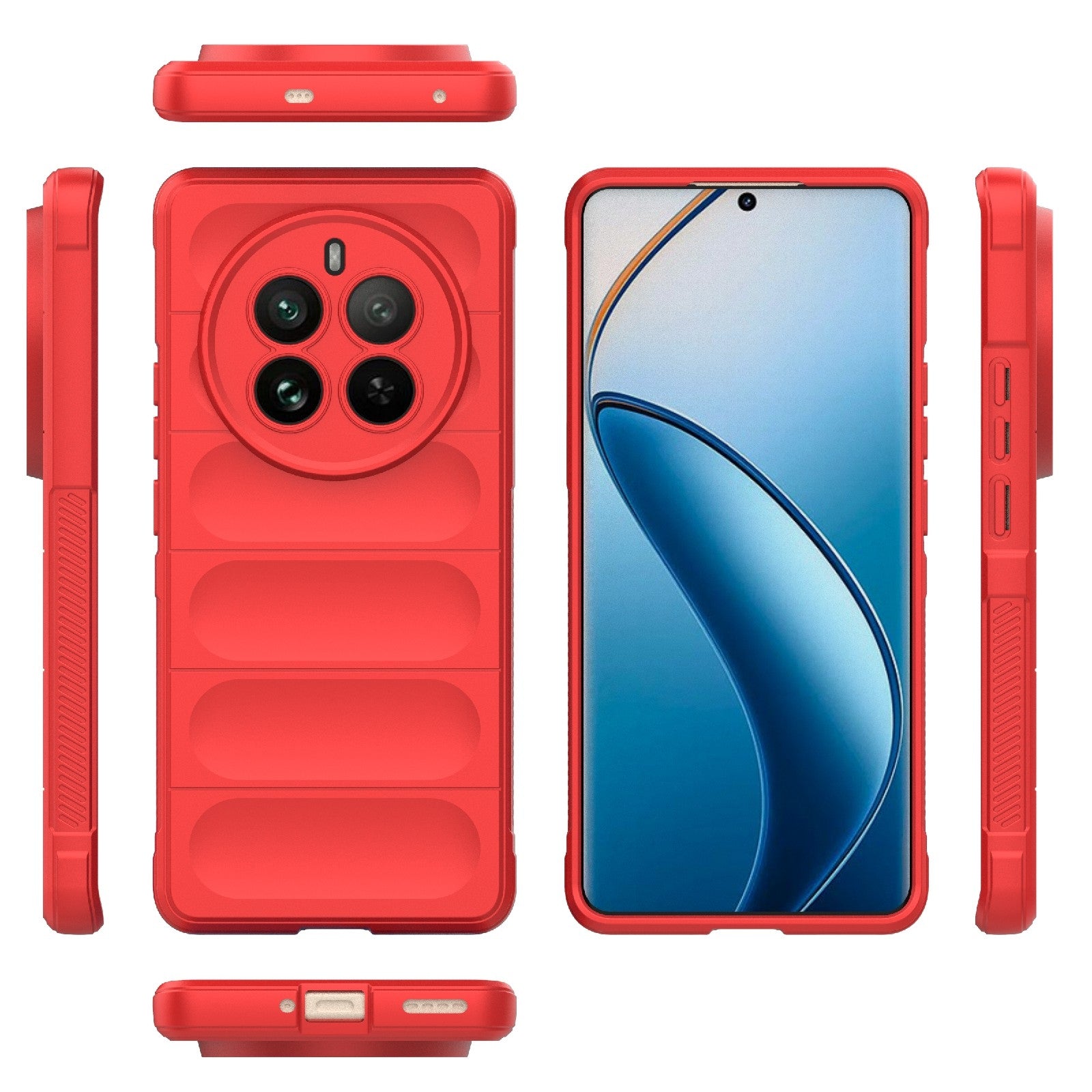 Realme 12 Pro 5G Magic Shield Phone Case – Durable TPU + Flannel, Stylish Protection, Brightly Coloured, Wear-Resistant-buycases.co.uk