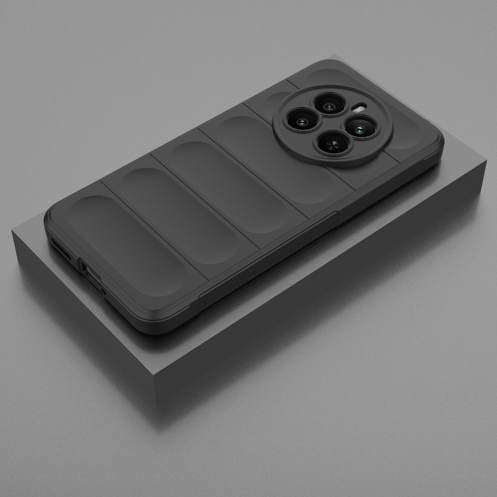 Realme 12+ 5G Global Magic Shield Phone Case – Durable TPU + Flannel, Stylish Protection, Brightly Coloured, Wear-Resistant-buycases.co.uk