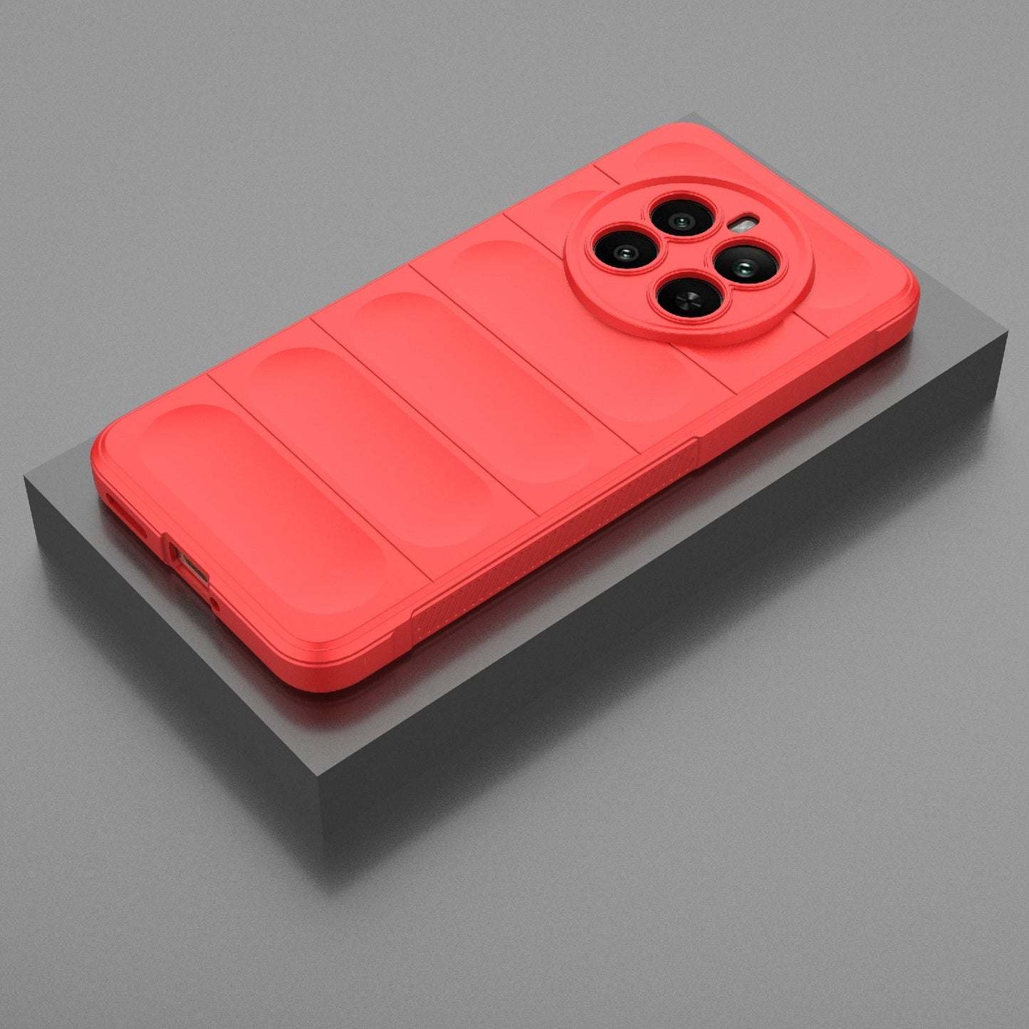 Realme 12+ 5G Global Magic Shield Phone Case – Durable TPU + Flannel, Stylish Protection, Brightly Coloured, Wear-Resistant-buycases.co.uk