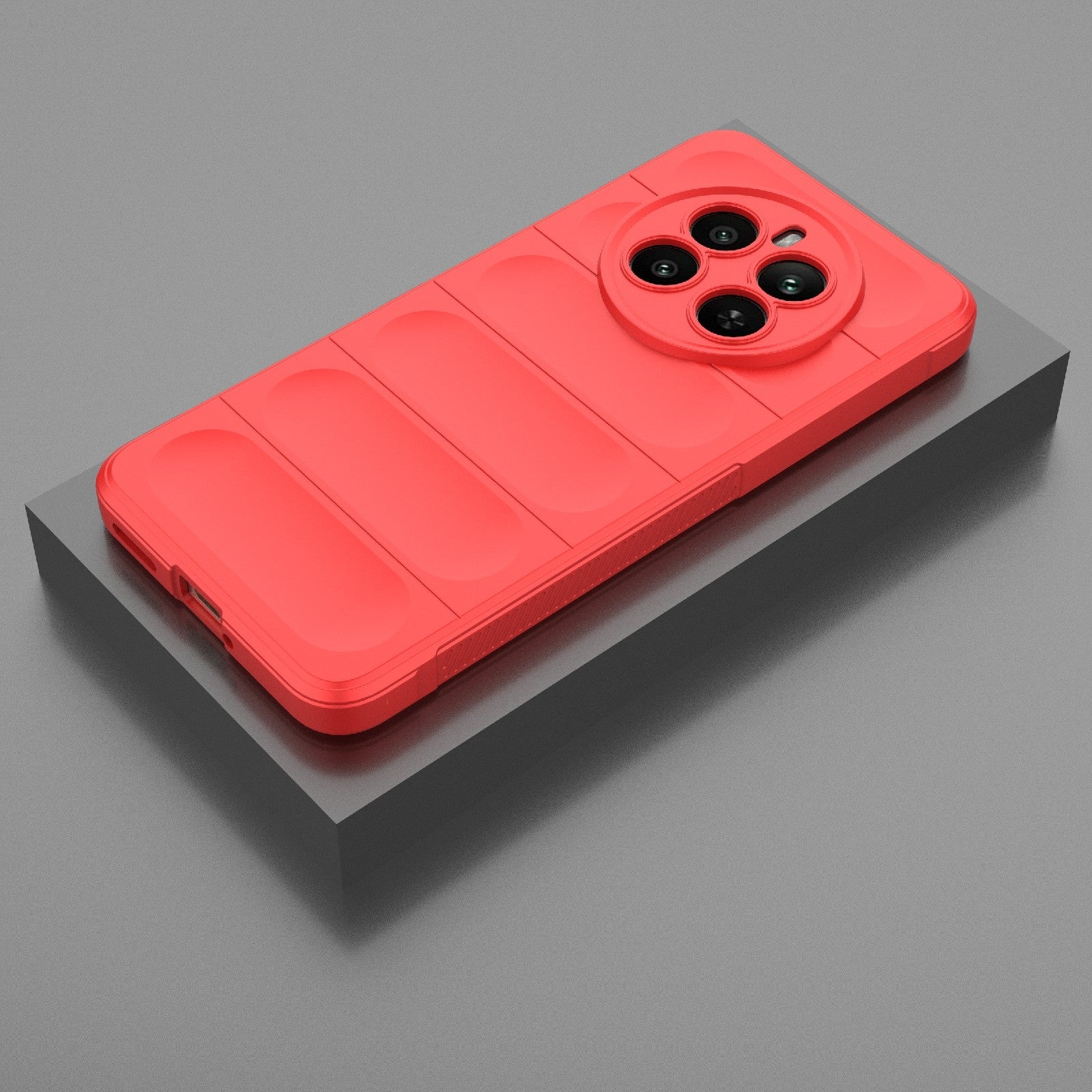 Realme 12+ 5G Global Magic Shield Phone Case – Durable TPU + Flannel, Stylish Protection, Brightly Coloured, Wear-Resistant-buycases.co.uk