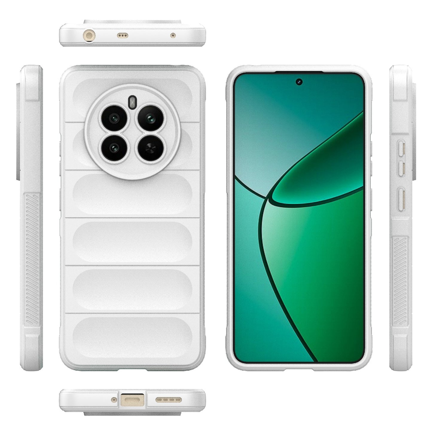 Realme 12+ 5G Global Magic Shield Phone Case – Durable TPU + Flannel, Stylish Protection, Brightly Coloured, Wear-Resistant-buycases.co.uk