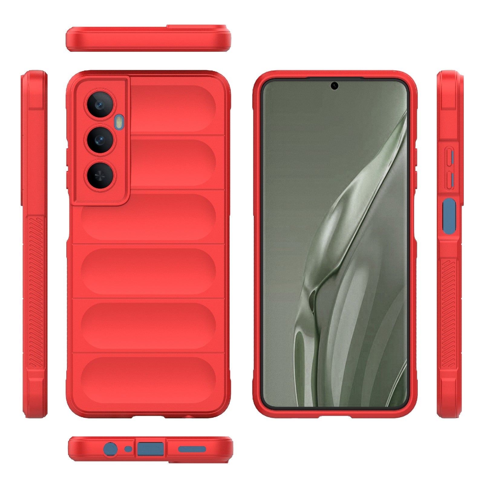 Realme C65 4G Global Magic Shield Phone Case – Durable TPU + Flannel, Stylish Protection, Brightly Coloured, Wear-Resistant-buycases.co.uk