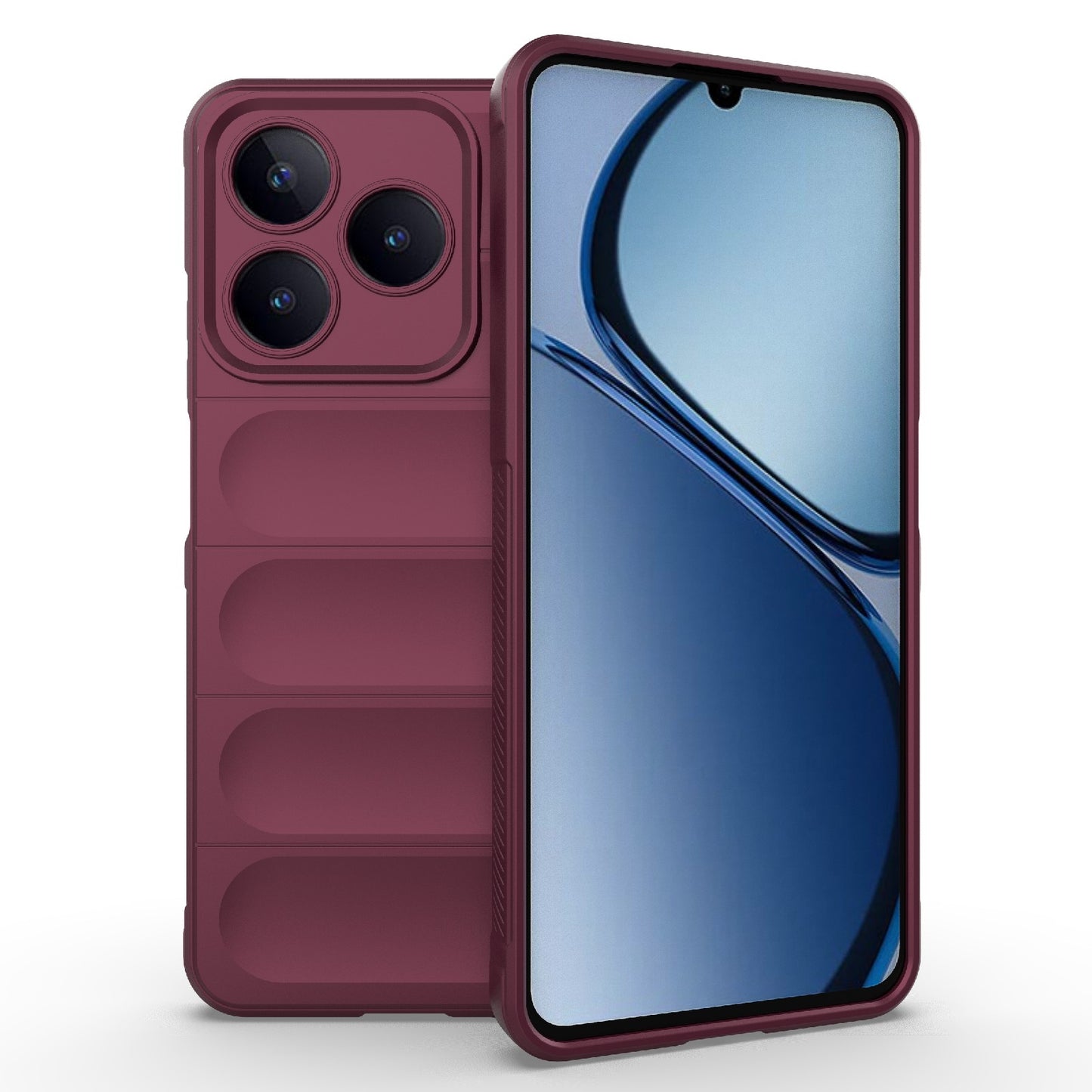 Realme C61 4G Global Magic Shield Phone Case – Durable TPU + Flannel, Stylish Protection, Brightly Coloured, Wear-Resistant-buycases.co.uk