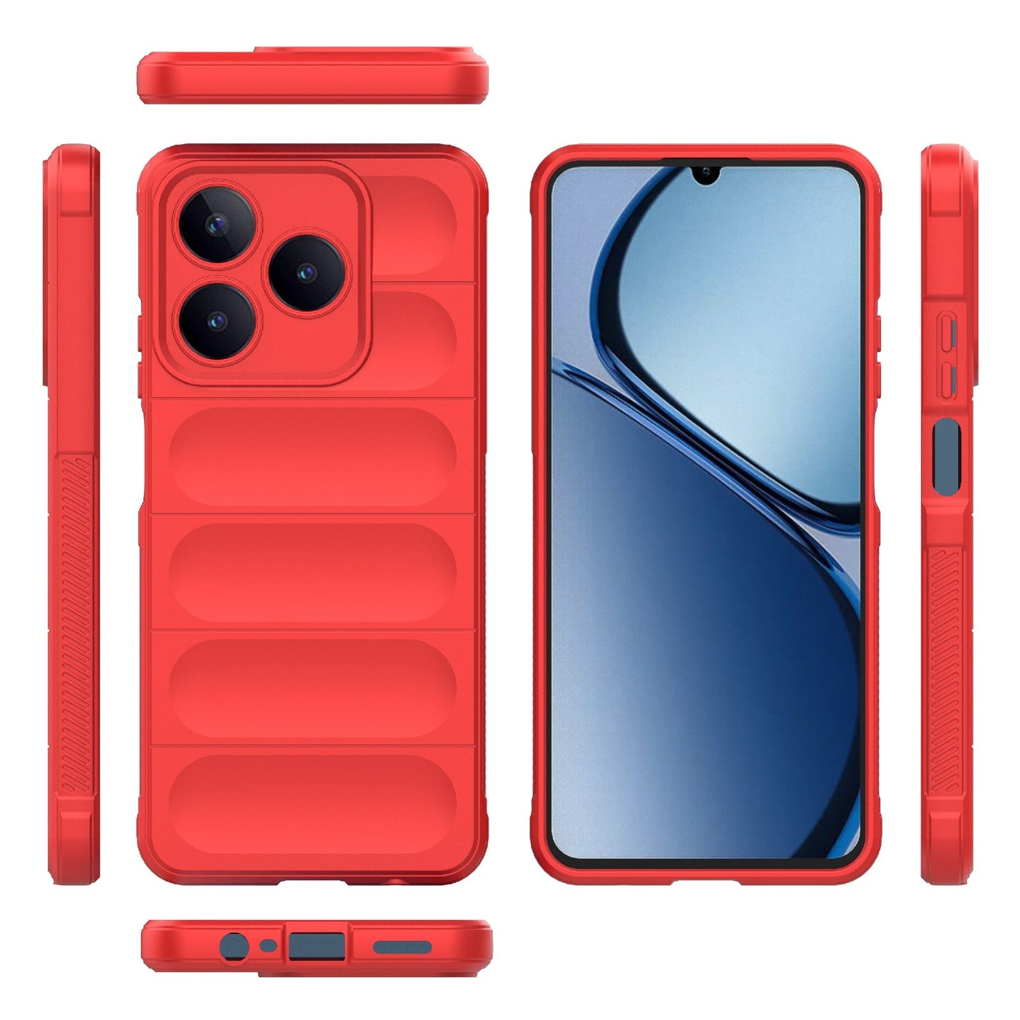 Realme Narzo N63 4G Global Magic Shield Phone Case – Durable TPU + Flannel, Stylish Protection, Brightly Coloured, Wear-Resistant-buycases.co.uk