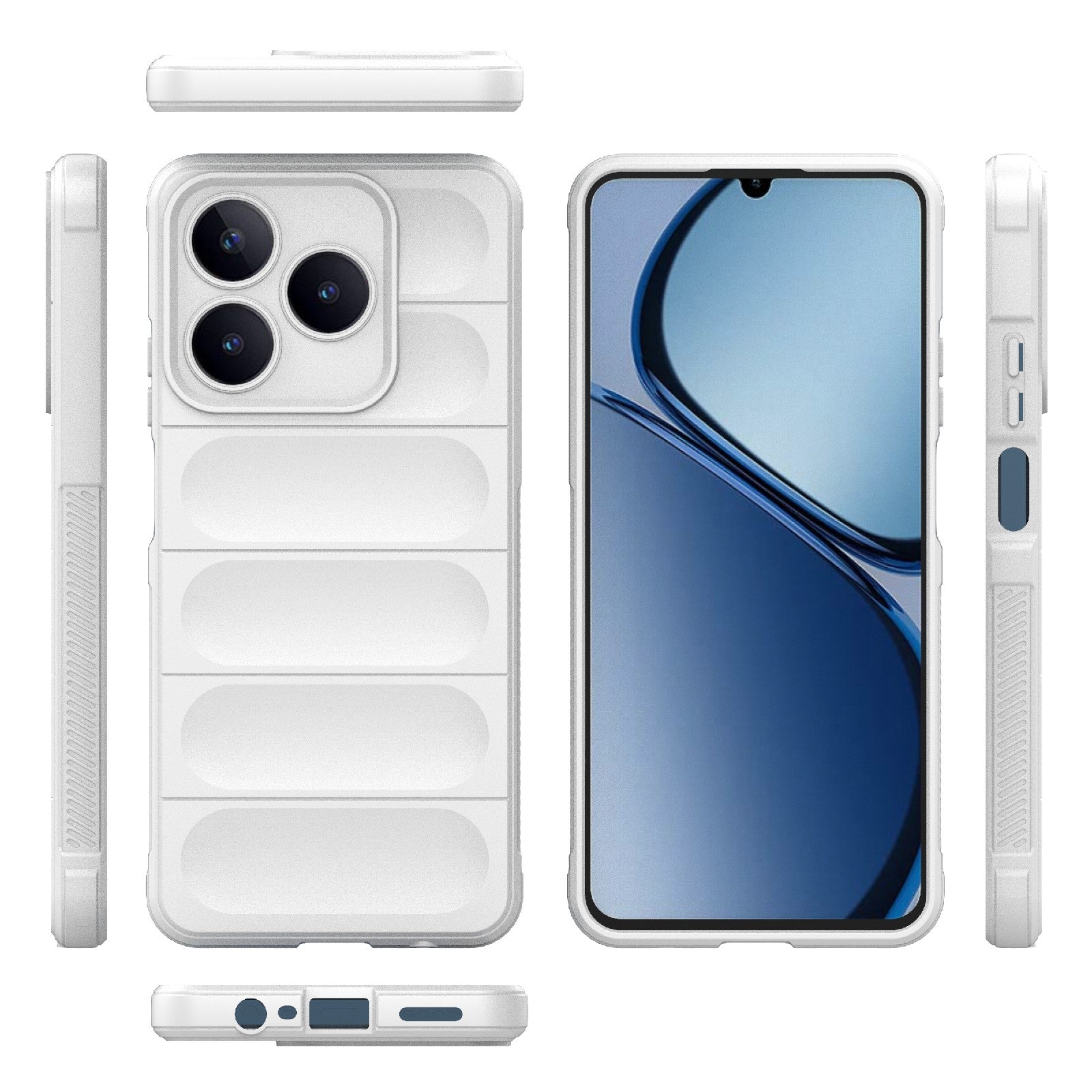 Realme Narzo N63 4G Global Magic Shield Phone Case – Durable TPU + Flannel, Stylish Protection, Brightly Coloured, Wear-Resistant-buycases.co.uk