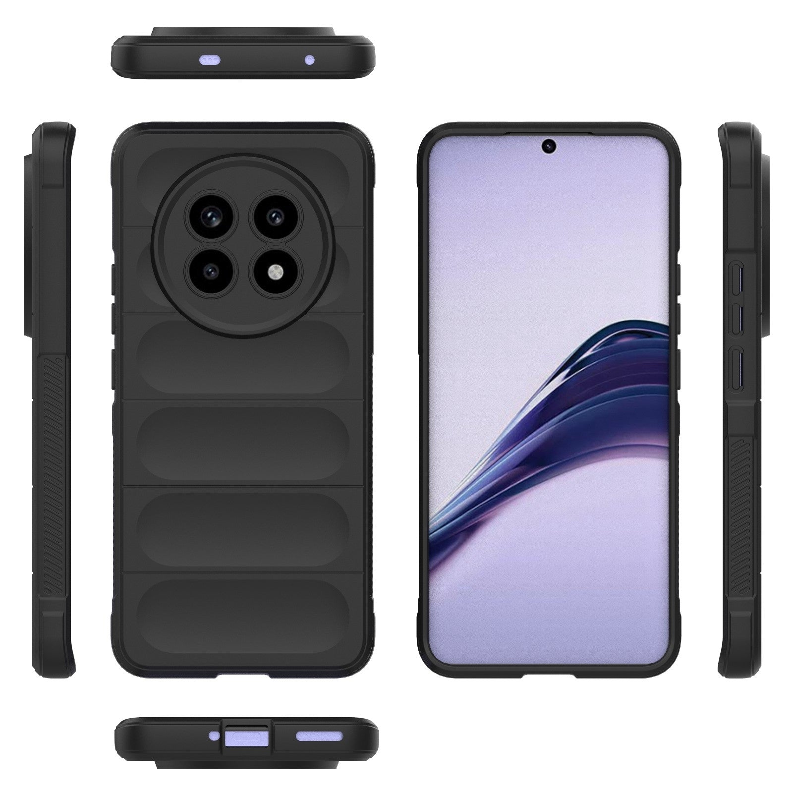 Realme 13 Pro 5G Global Magic Shield Phone Case – Durable TPU + Flannel, Stylish Protection, Brightly Coloured, Wear-Resistant-buycases.co.uk