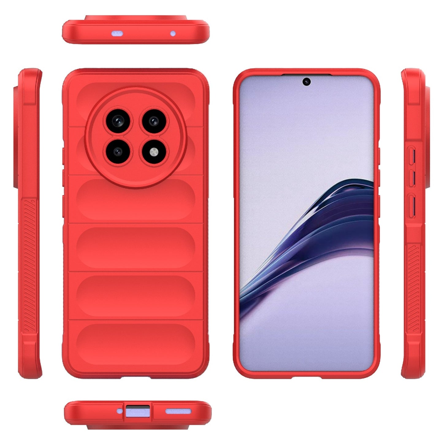 Realme 13 Pro 5G Global Magic Shield Phone Case – Durable TPU + Flannel, Stylish Protection, Brightly Coloured, Wear-Resistant-buycases.co.uk