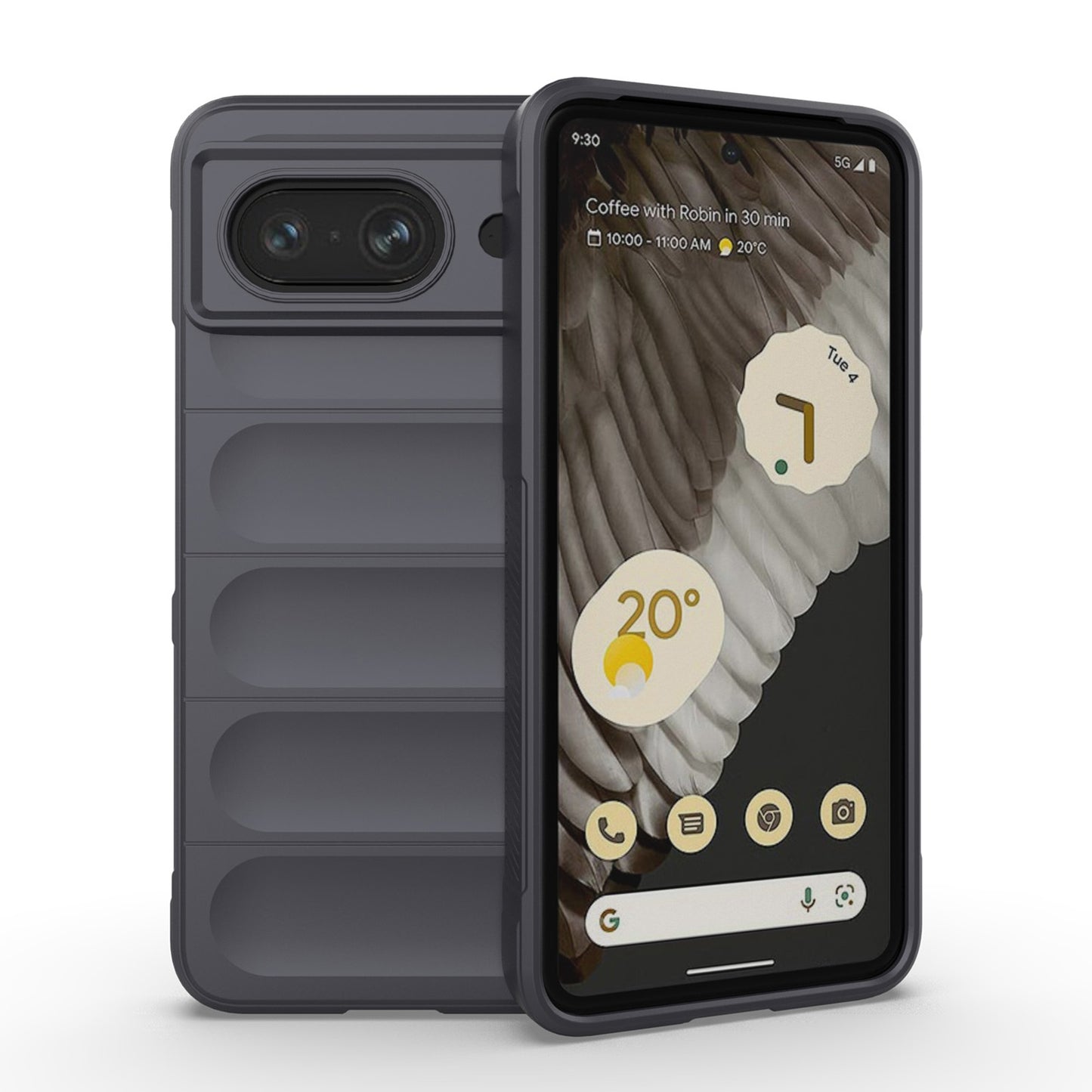 Google Pixel 8 5G Magic Shield Phone Case – Durable TPU + Flannel, Stylish Protection, Brightly Coloured, Wear-Resistant-buycases.co.uk