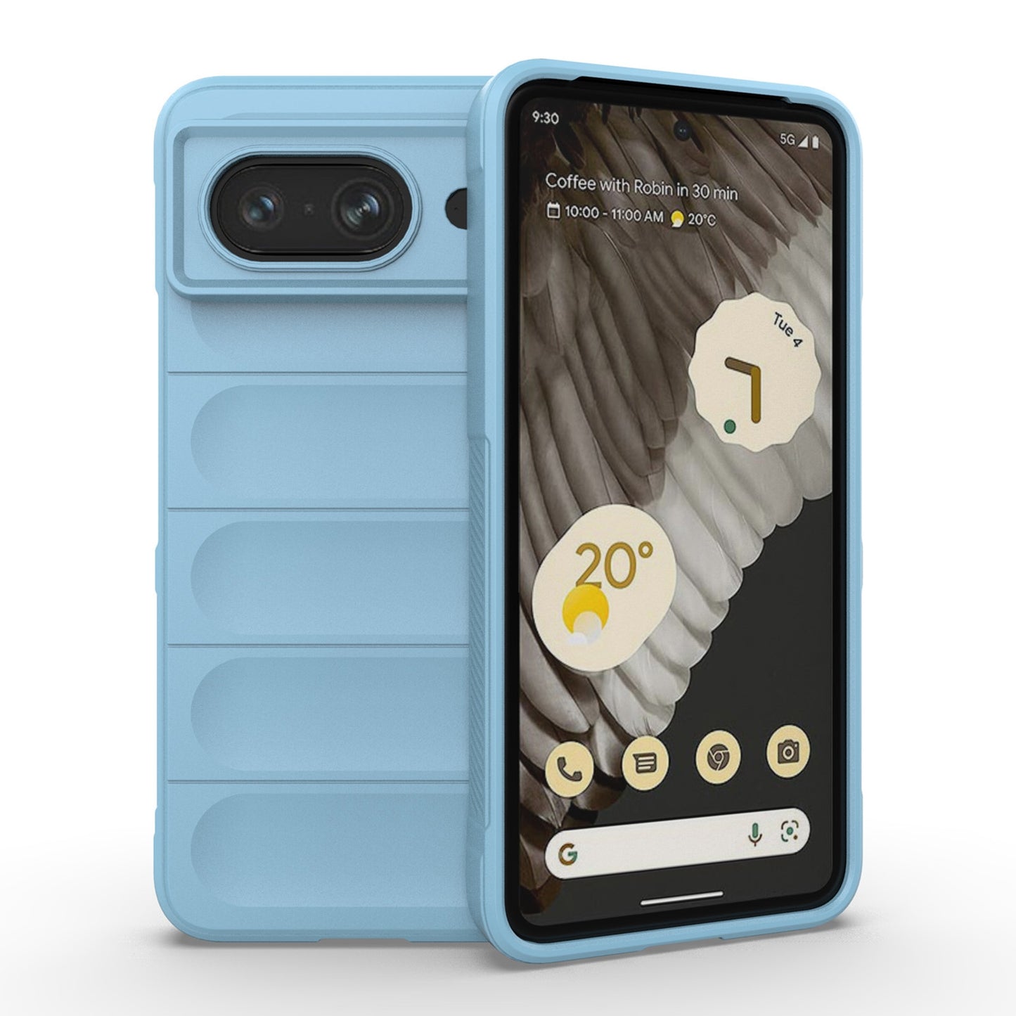 Google Pixel 8 5G Magic Shield Phone Case – Durable TPU + Flannel, Stylish Protection, Brightly Coloured, Wear-Resistant-buycases.co.uk