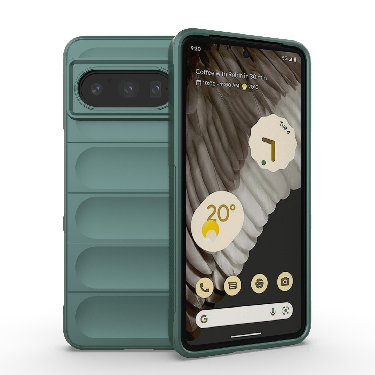 Google Pixel 8 Pro 5G Magic Shield Phone Case – Durable TPU + Flannel, Stylish Protection, Brightly Coloured, Wear-Resistant-buycases.co.uk