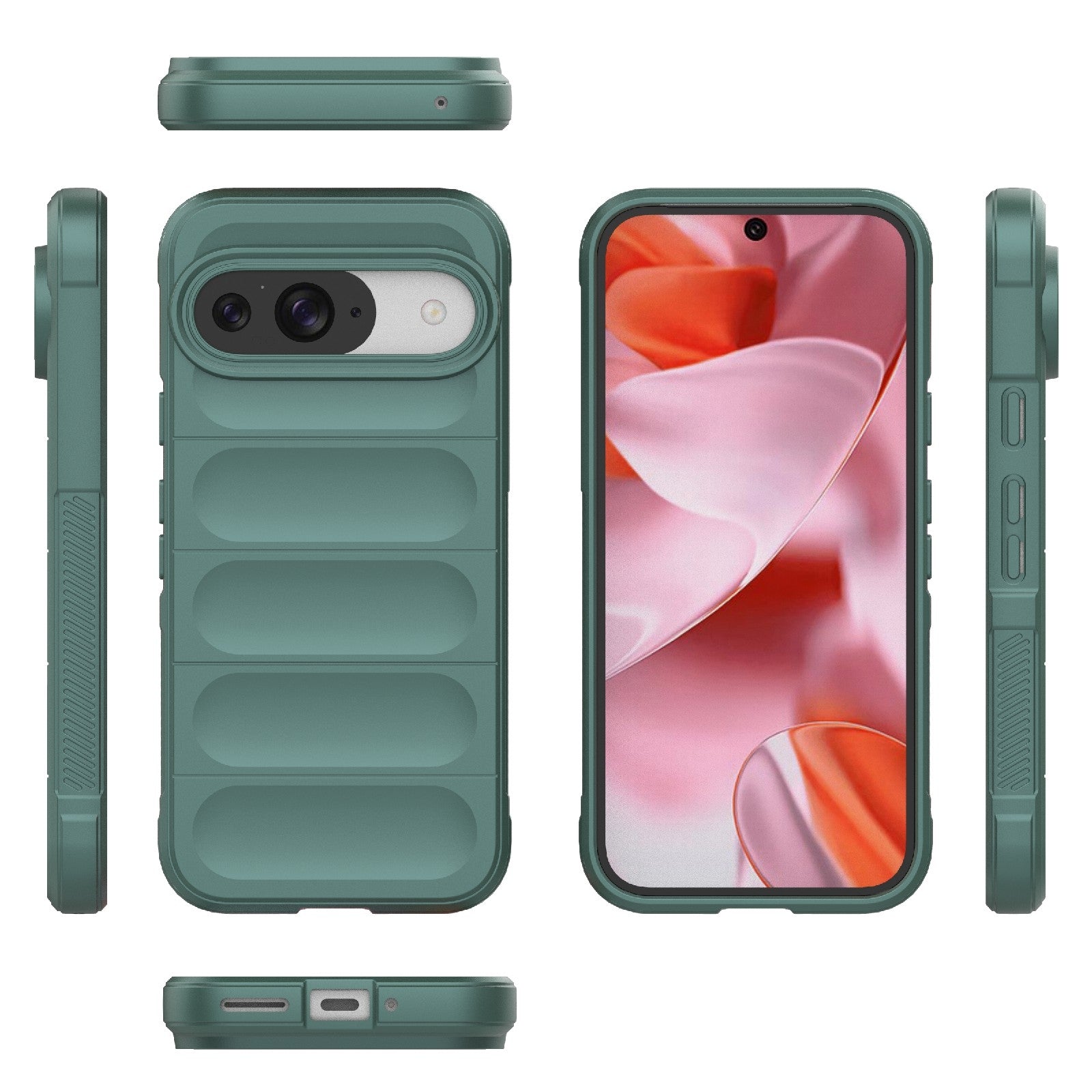 Google Pixel 9 Pro 5G Magic Shield Phone Case – Durable TPU + Flannel, Stylish Protection, Brightly Coloured, Wear-Resistant-buycases.co.uk